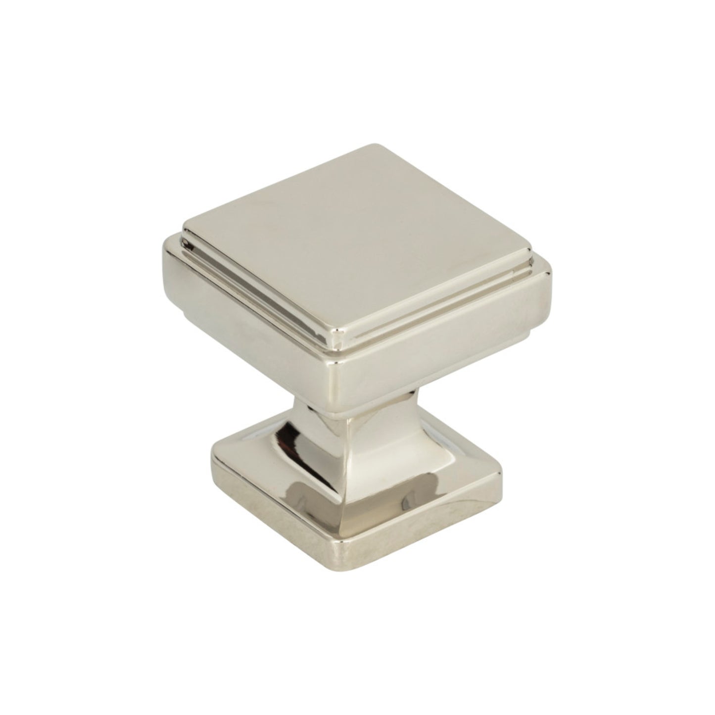 ATLAS A200-PN Kate 1 1/8" Length Square Knob - Polished Nickel