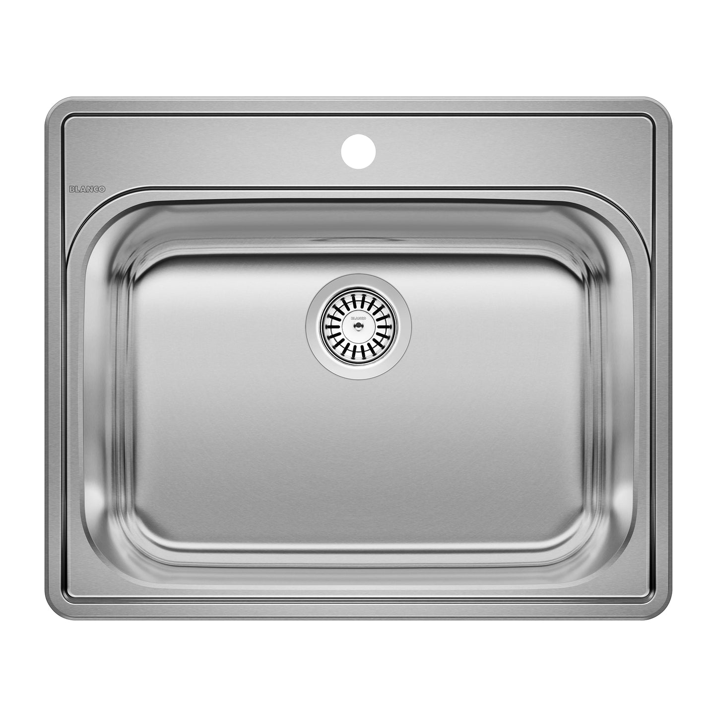 BLANCO 441078 Essential Essential 25" Single Bowl Drop-In Stainless Steel Laundry Sink - 1 Hole in Brushed Finish