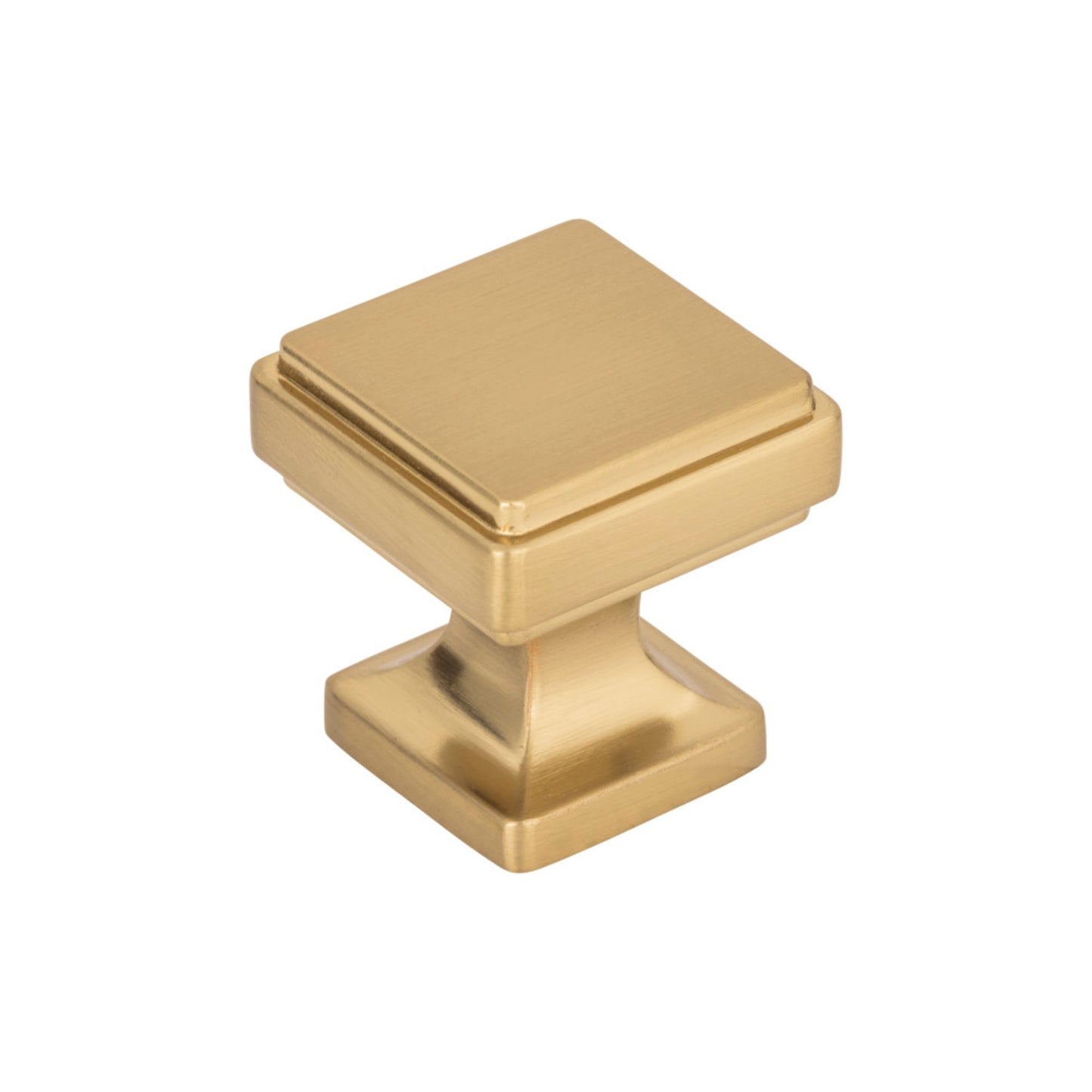 ATLAS A200-WB Kate 1 1/8" Length Square Knob - Warm Brass