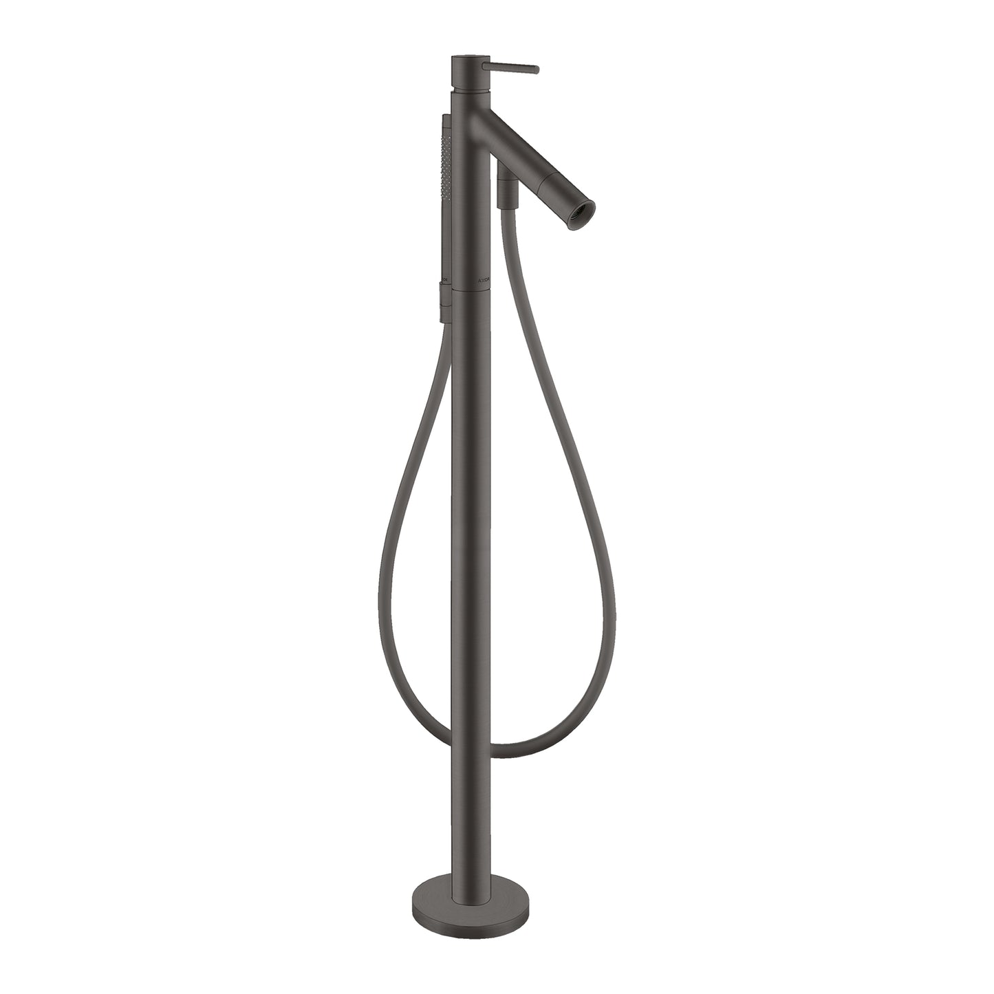 AXOR Starck Freestanding Tub Filler Trim with 1.75 GPM Handshower in Brushed Black Chrome