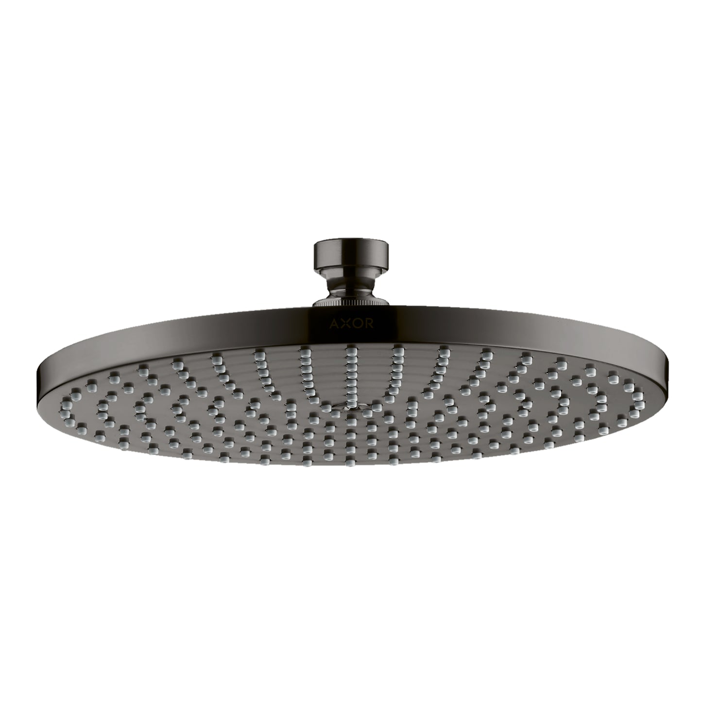 AXOR 28494331 Starck Showerhead 240 1-Jet, 2.5 GPM - Polished Black Chrome