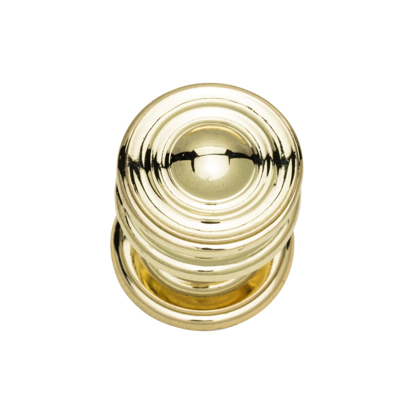 ATLAS 376-PB Campaign 1 1/4" Diameter Round Knob - Polished Brass