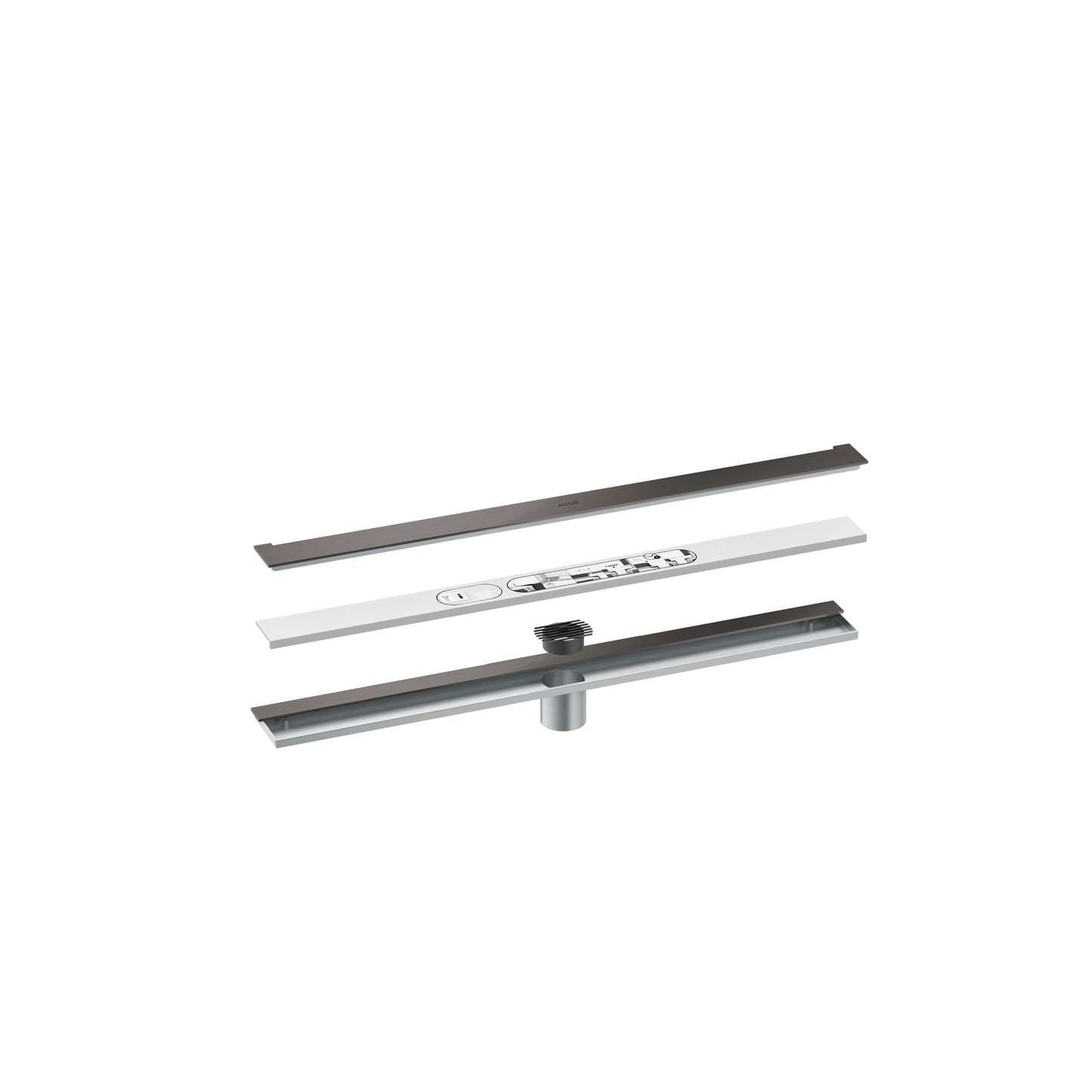 AXOR 42525341 Drains Wall Installation 27 9/16" - Brushed Black Chrome
