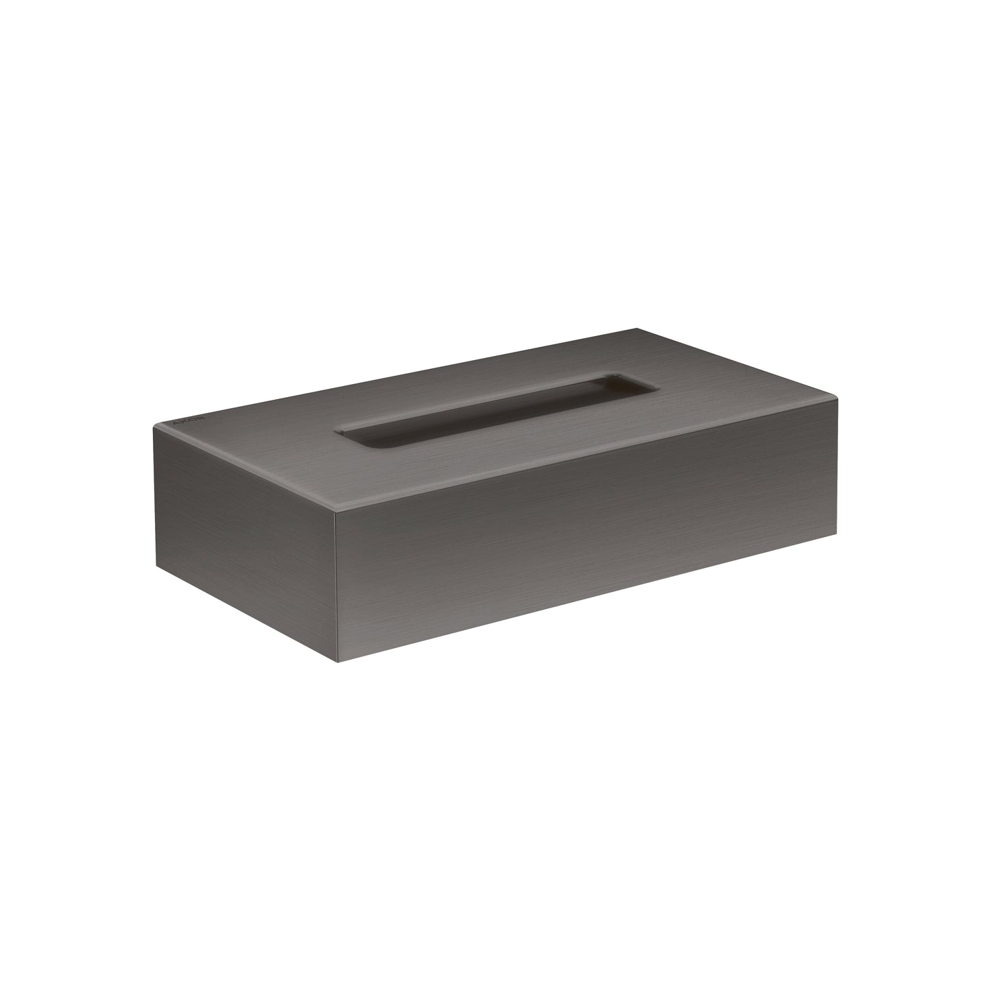 AXOR Universal Circular Tissue Box in Brushed Black Chrome