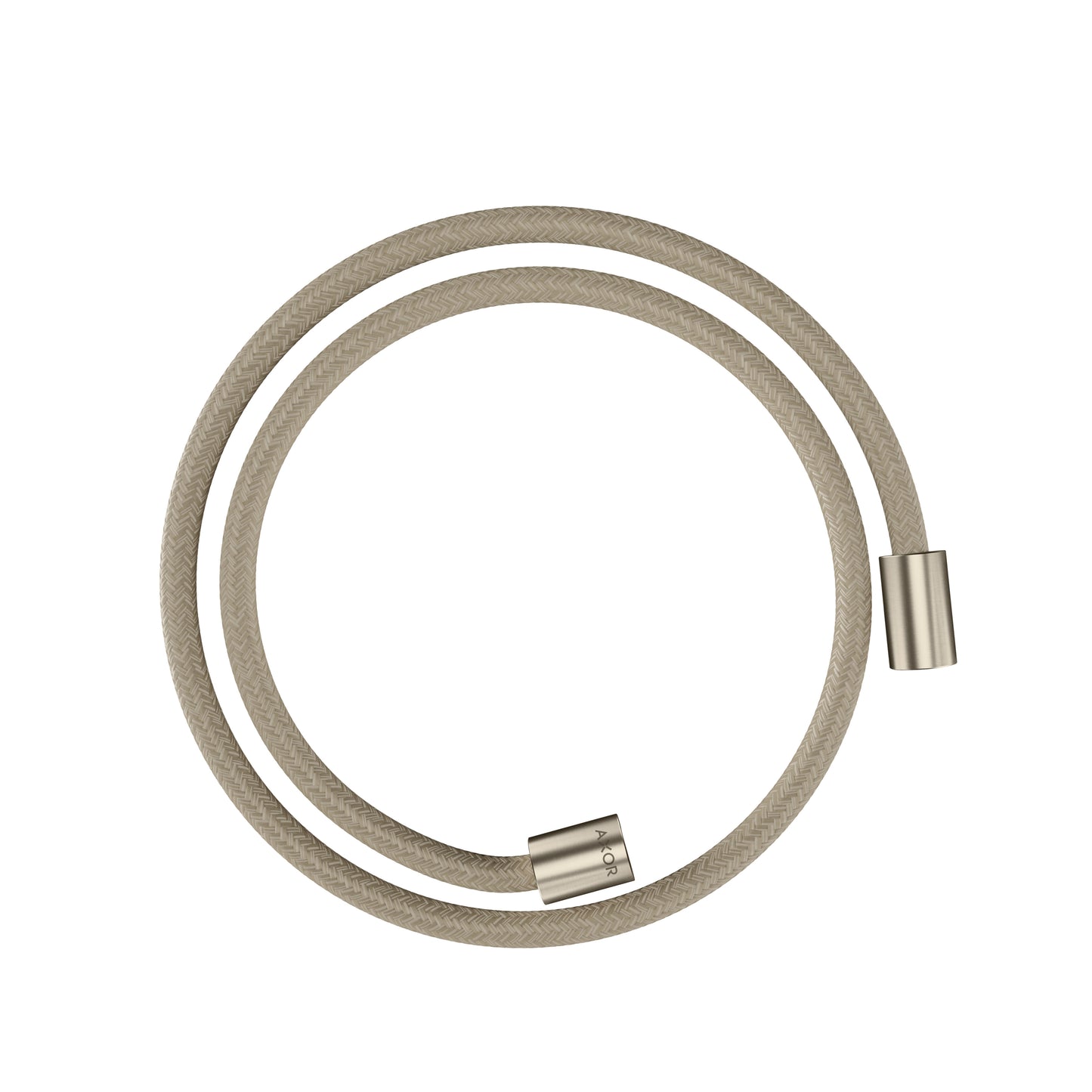 AXOR 28228820 Shower Solutions Textile Hose with Cylindircal Nut, 49" - Brushed Nickel
