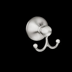 MOEN DN8203BN Brushed nickel double robe hook - Brushed Nickel