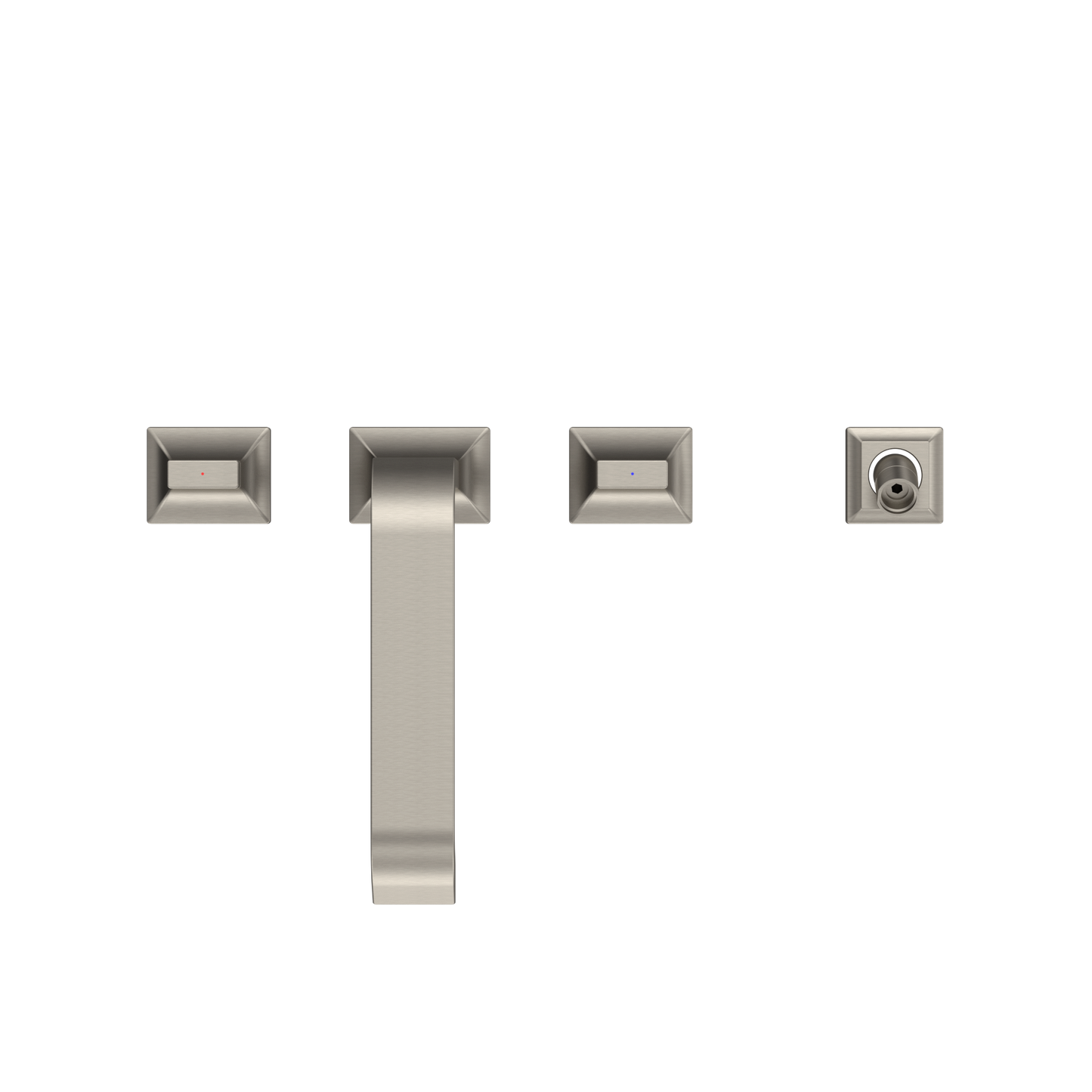 TOTO TBG08202U#BN Gc Two-Handle Deck-Mount Roman Tub Filler Trim With Handshower - Brushed Nickel