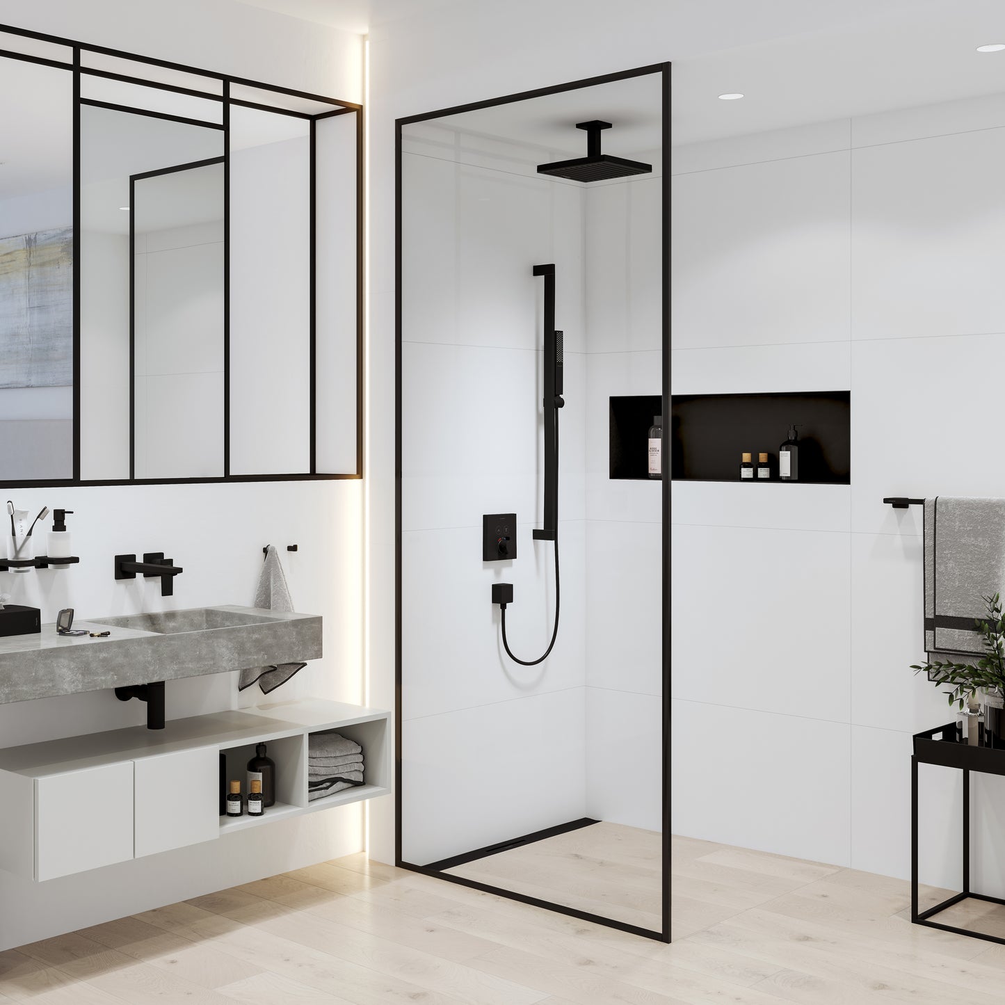 HANSGROHE 24338671 Pulsify E Extension Pipe for Ceiling Mount E, 4" - Matte Black