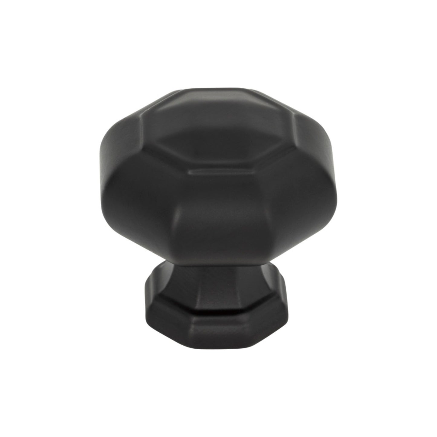 ATLAS 418-BL Royals 1 1/4" Diameter Round Knob - Matte Black
