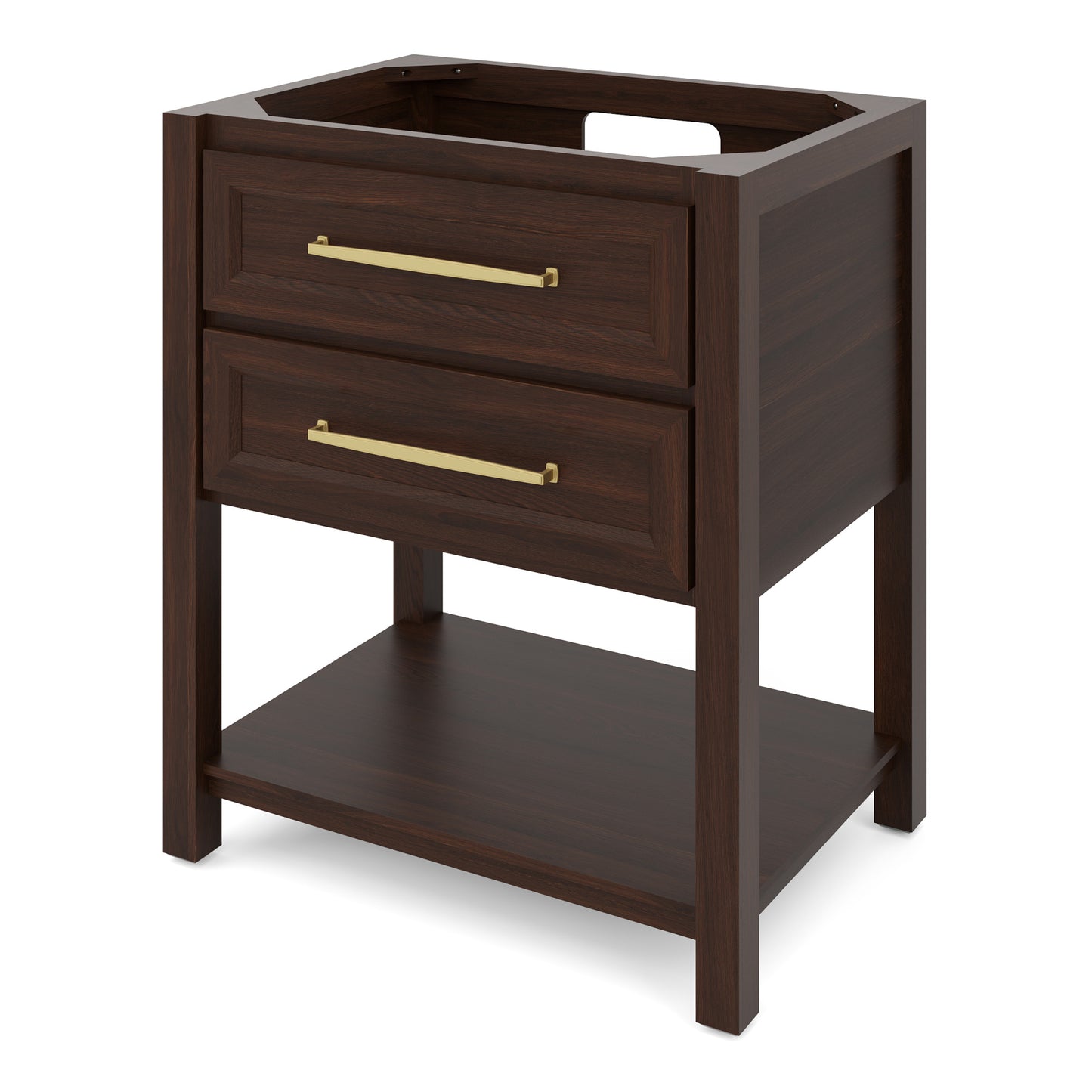 JEFFREY ALEXANDER VN2KIP-30-DW-NT 30" Dark Walnut Kipling Vanity - Dark Walnut