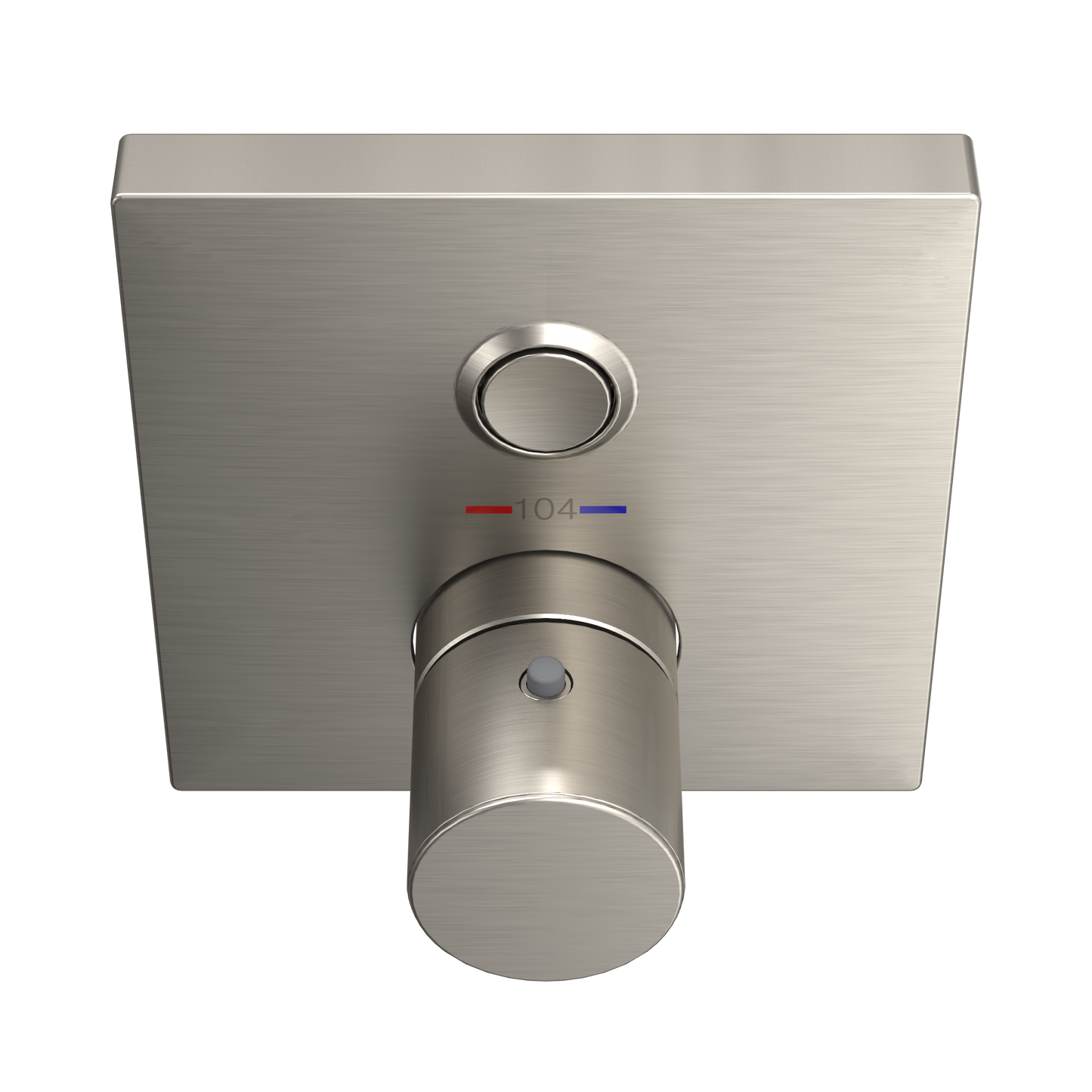 TOTO TBV02405U#BN Square Thermostatic Mixing Valve With One-Function Shower Trim - Brushed Nickel