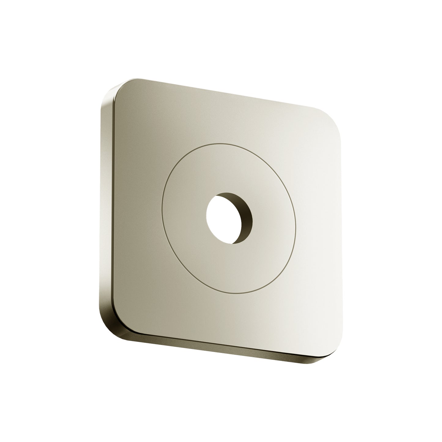 AXOR Citterio C Wall Plate SoftSquare 5" x 5" in Polished Nickel