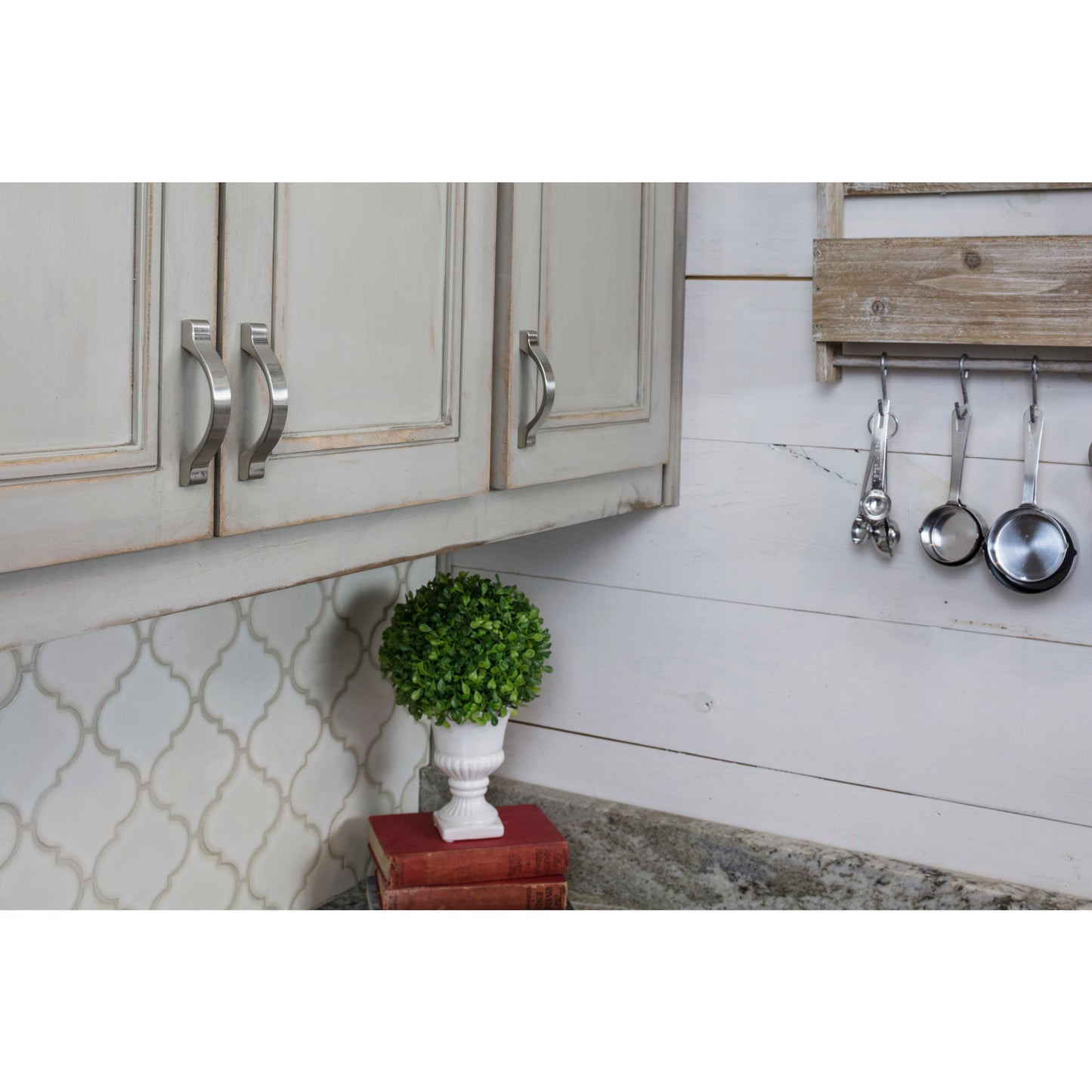 KASAWARE K8683SN-2 3" Center-to-Center Arch Pull - Satin Nickel