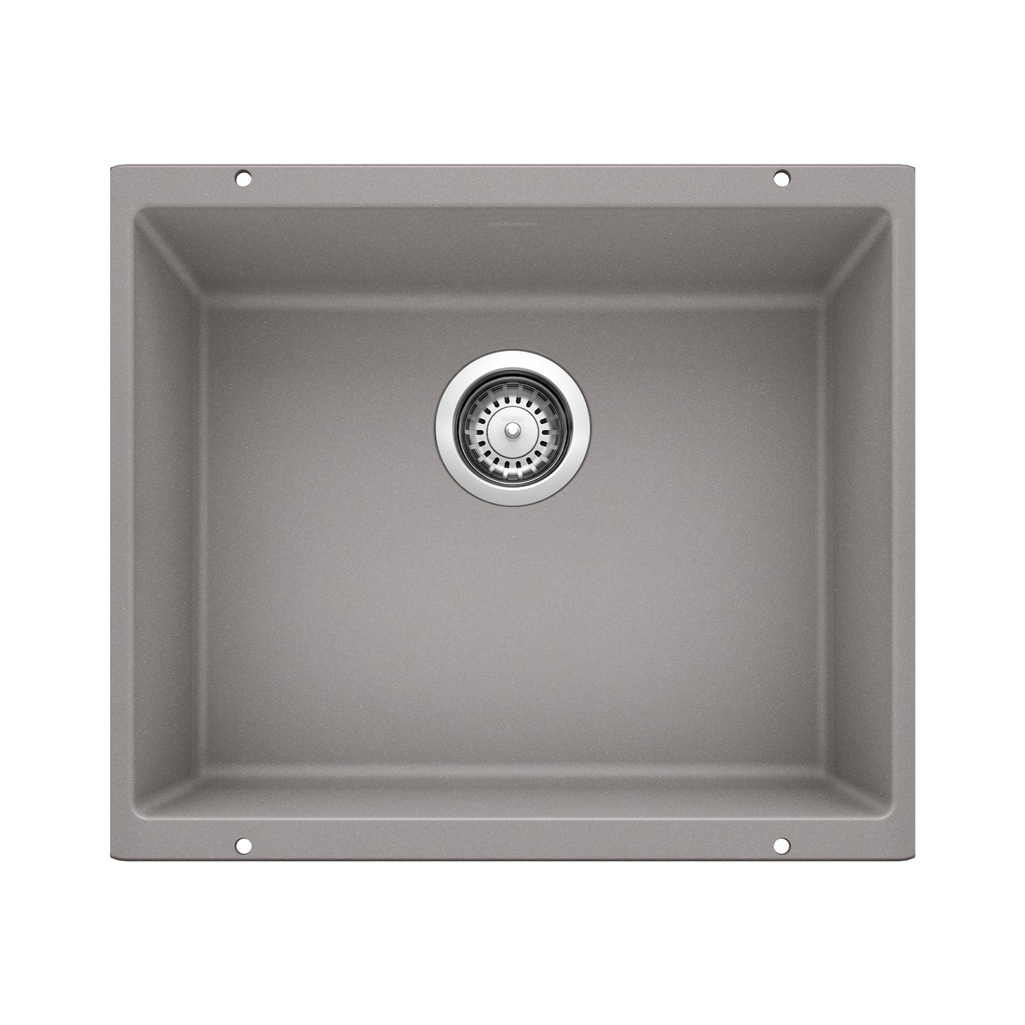 BLANCO 513429 Precis Precis SILGRANIT 21" Single Bowl Undermount Kitchen Sink - Metallic Gray in Metallic Gray