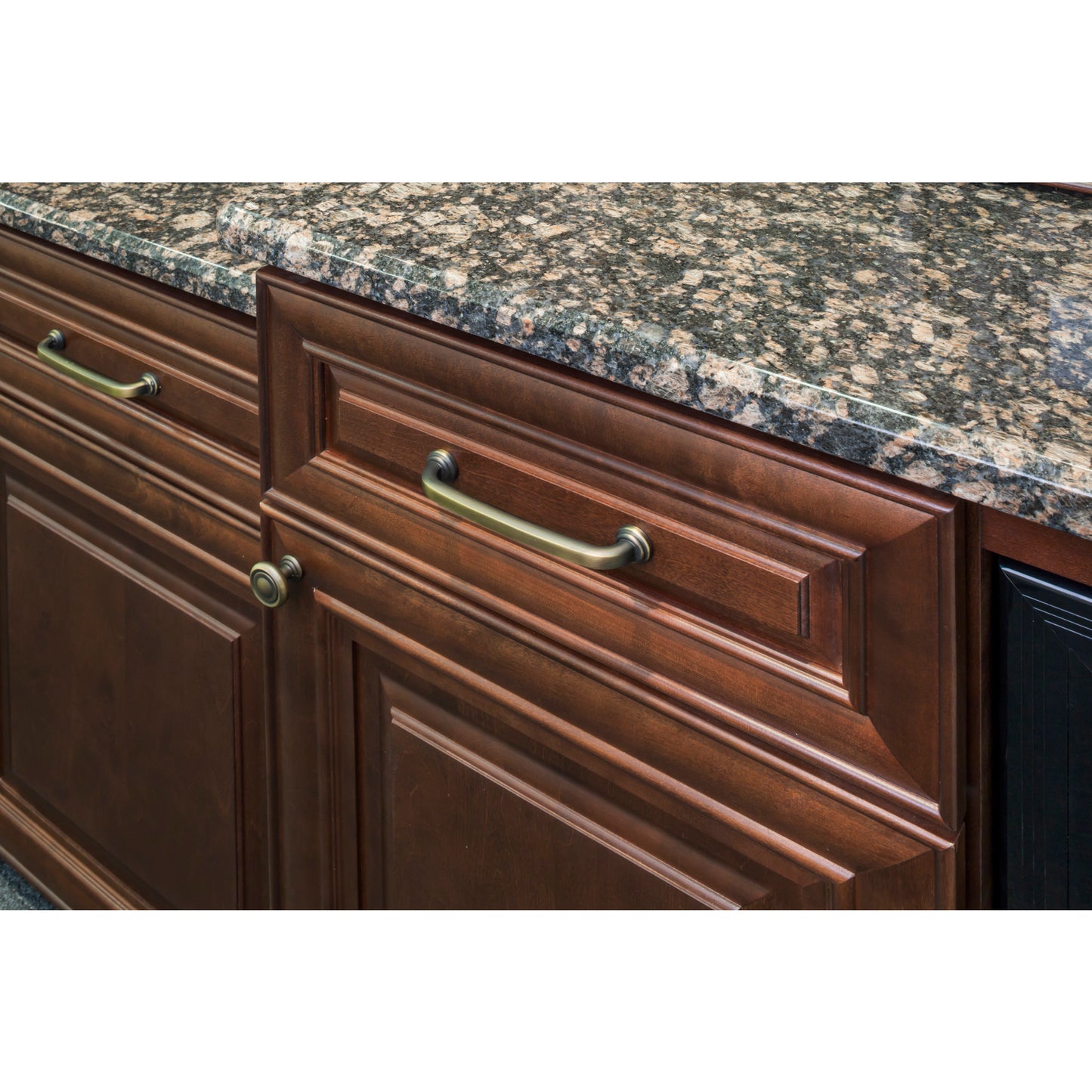 JEFFREY ALEXANDER 117ABSB Bremen 1 1-1/4" Diameter Mushroom Knob - Antique Brushed Satin Brass