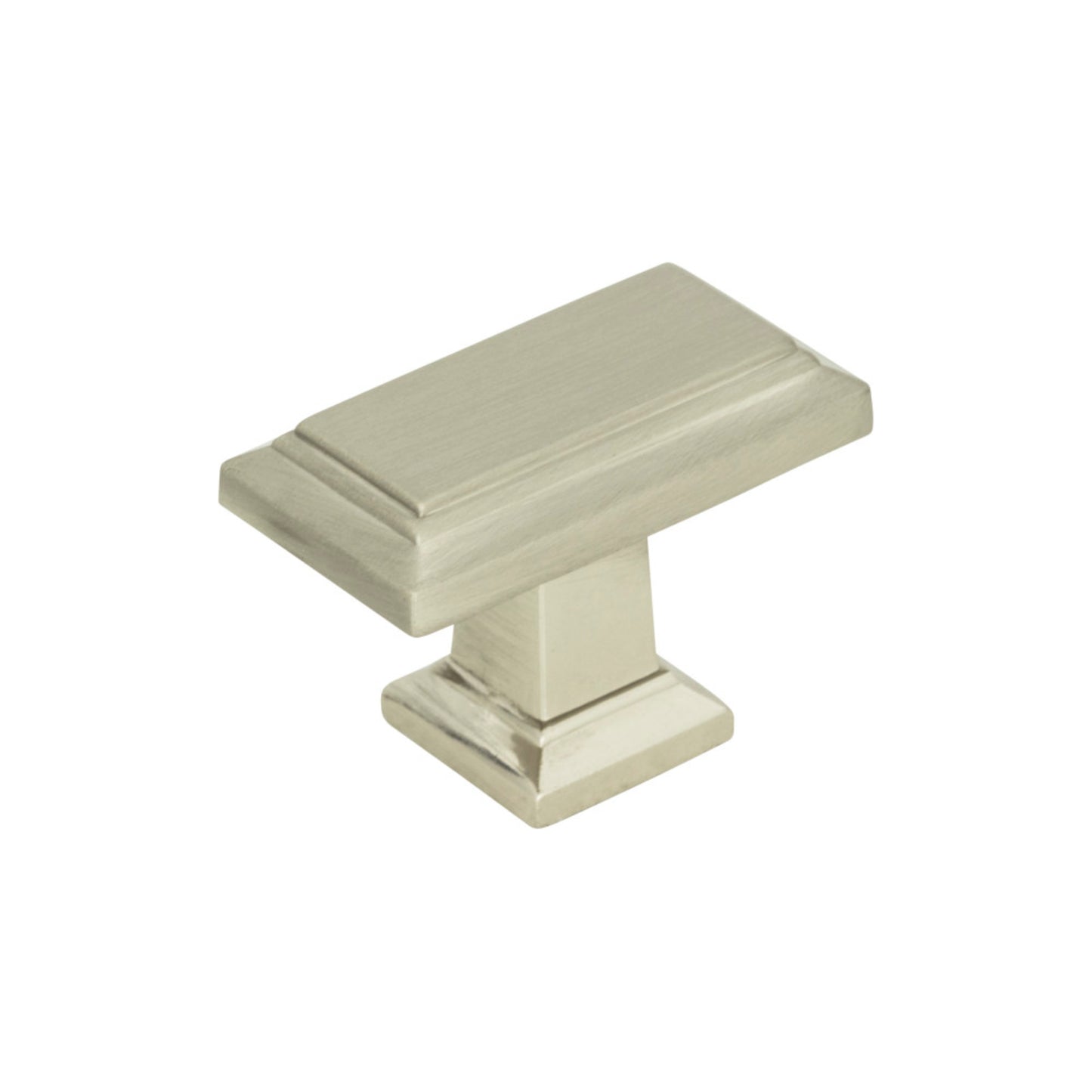 ATLAS 290-BRN Sutton Place 1 7/16" Length Rectangle Knob - Brushed Nickel