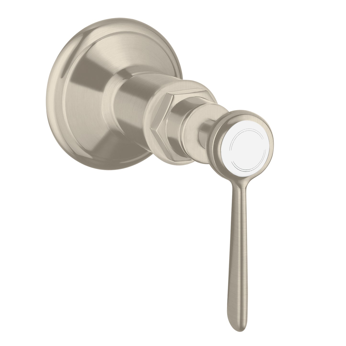 AXOR Montreux Volume Control Trim with Lever Handle in Brushed Nickel