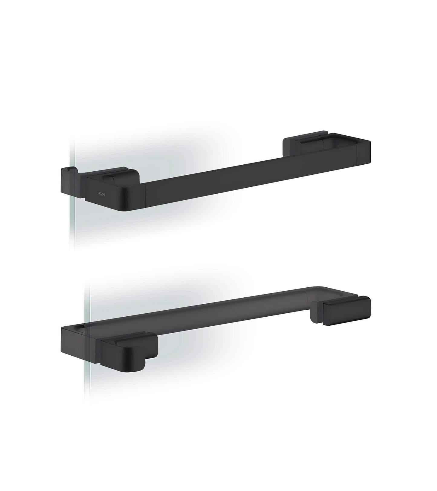 AXOR Universal SoftSquare Shower Door Handle in Matte Black