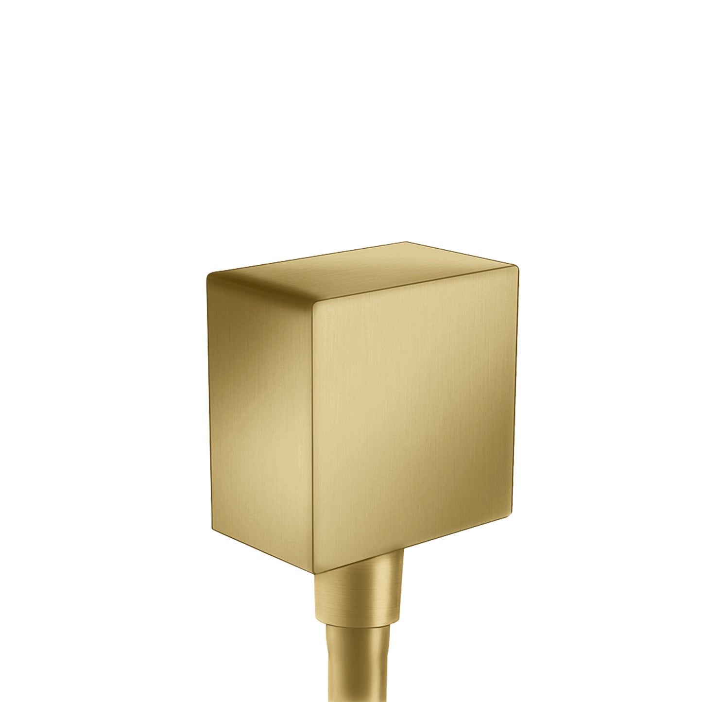 HANSGROHE 26455251 FixFit Wall Outlet Square with Check Valves in Brushed Gold Optic