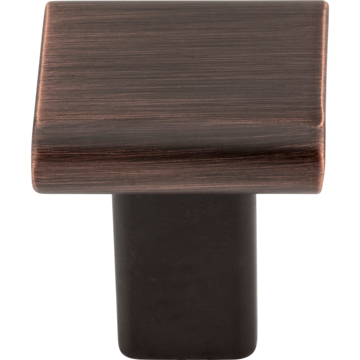 ELEMENTS 183DBAC Park 1" Length Square Knob - Brushed Oil Rubbed Bronze