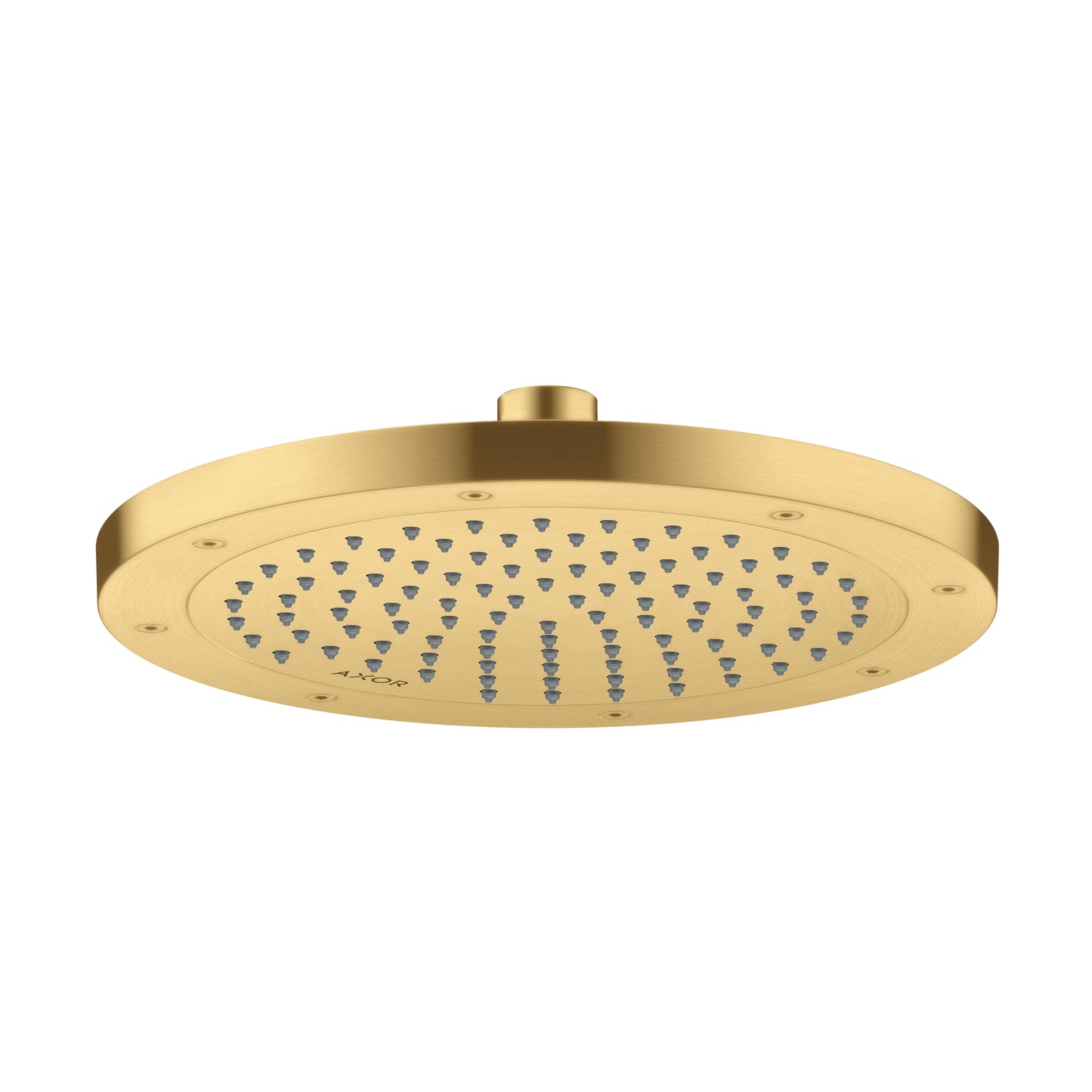 AXOR 35384251 ShowerSolutions Showerhead 245 1-Jet, 2.5 GPM - Brushed Gold Optic