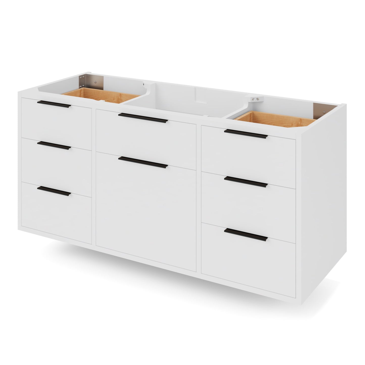 JEFFREY ALEXANDER VN2GAR-48-WH-NT 48" White Gardner Vanity - White