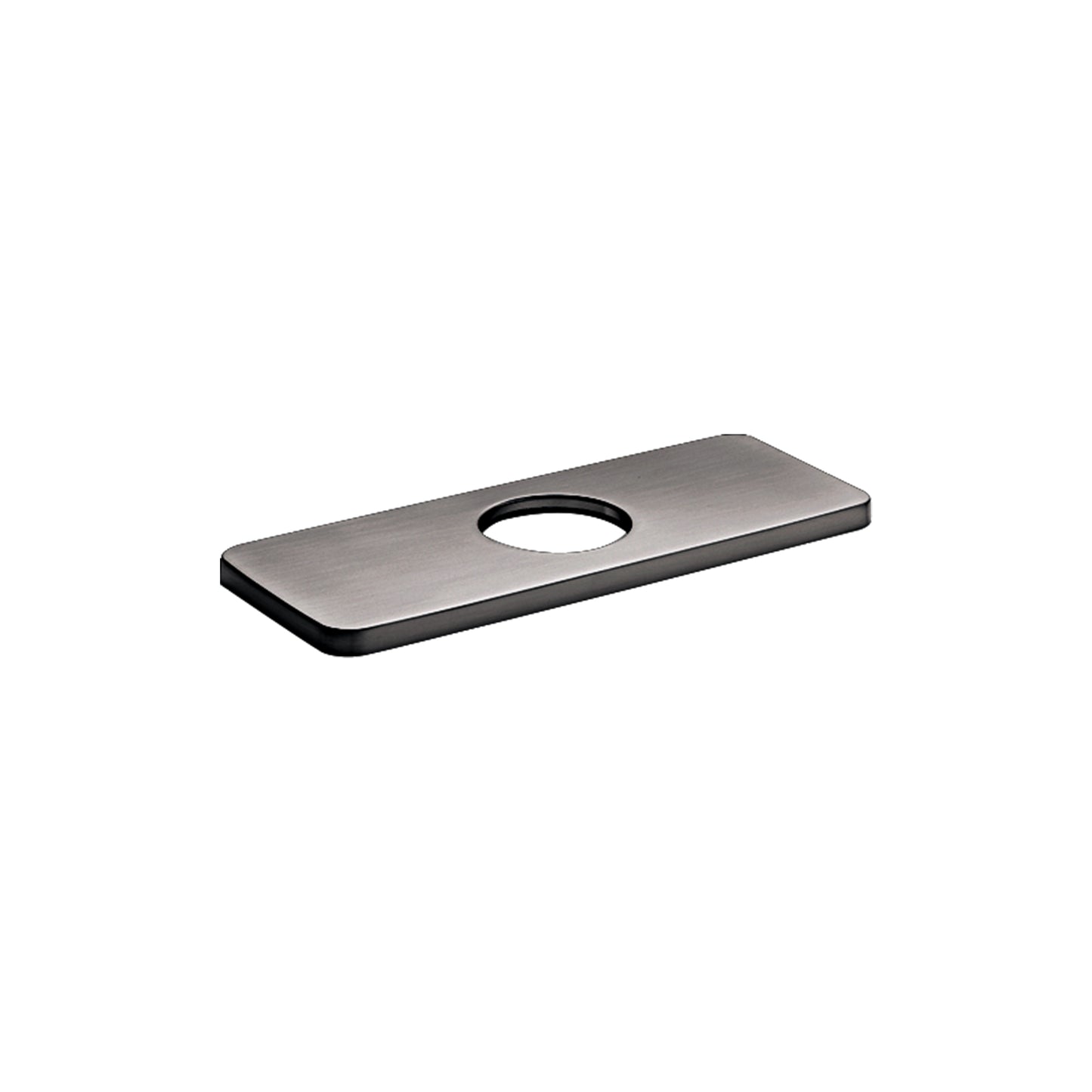 HANSGROHE 4565340 E&S Accessories Base Plate for Modern Single-Hole Faucets, 6" in Brushed Black Chrome