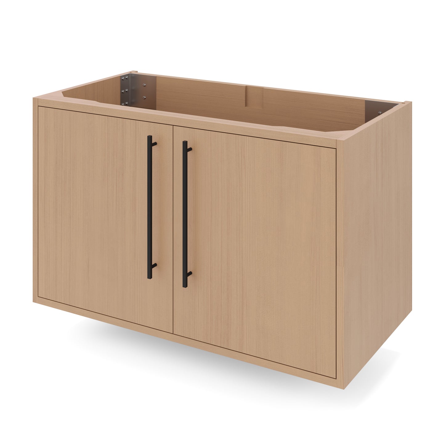 JEFFREY ALEXANDER VN2TEM-36-NO-NT 36" Natural Oak Tempest Vanity - Natural Oak