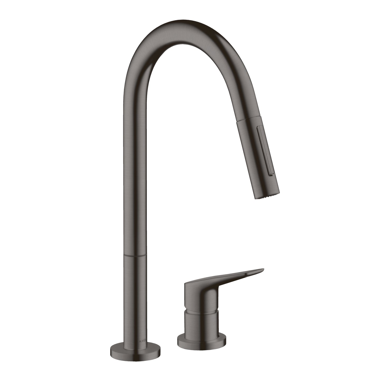 AXOR 34822341 Citterio M 2-Hole Single-Handle Kitchen Faucet 2-Spray Pull-Down, 1.75 GPM - Brushed Black Chrome