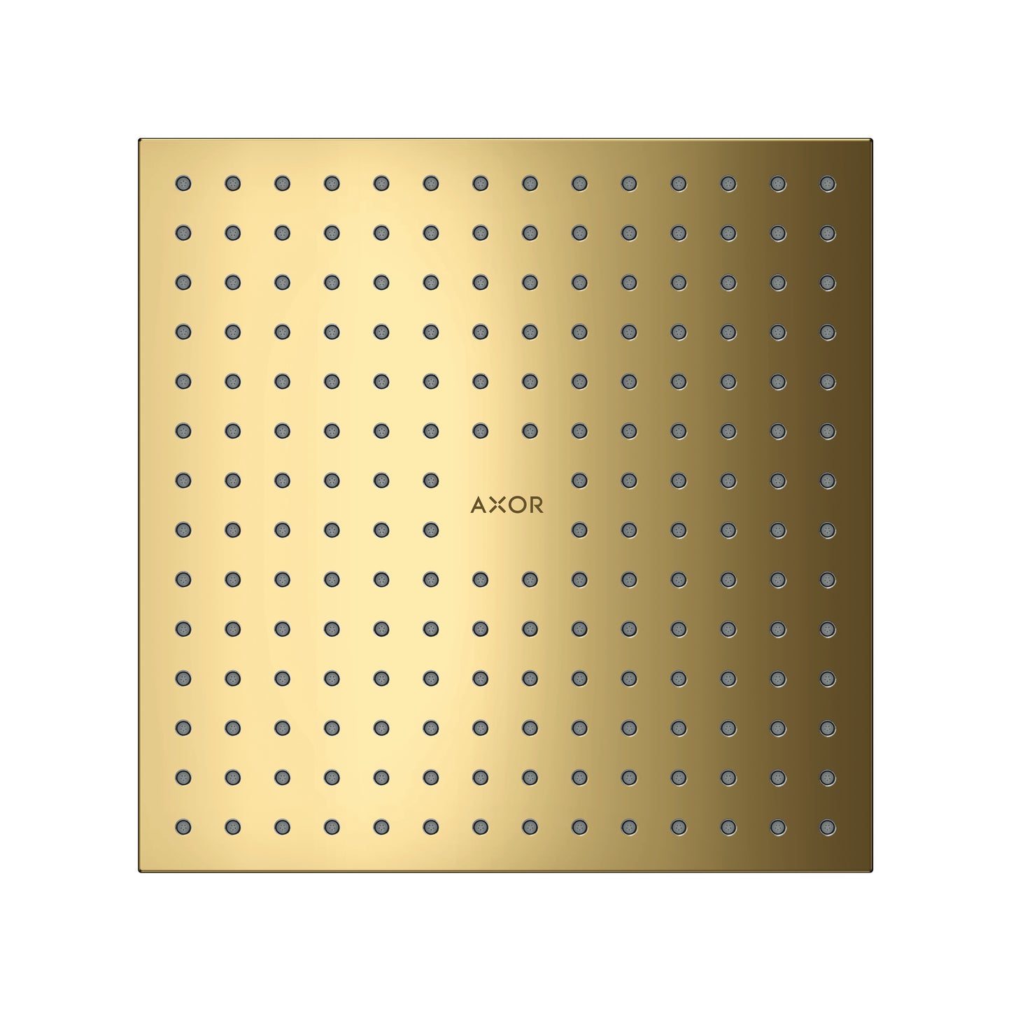 AXOR 35315991 ShowerSolutions Showerhead 250 Square 2-Jet, 1.75 GPM - Polished Gold Optic