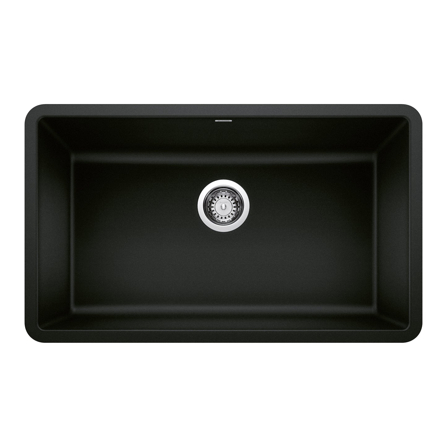 BLANCO 442931 Precis Precis SILGRANIT 30" Single Bowl Undermount Kitchen Sink - Coal Black in Coal Black