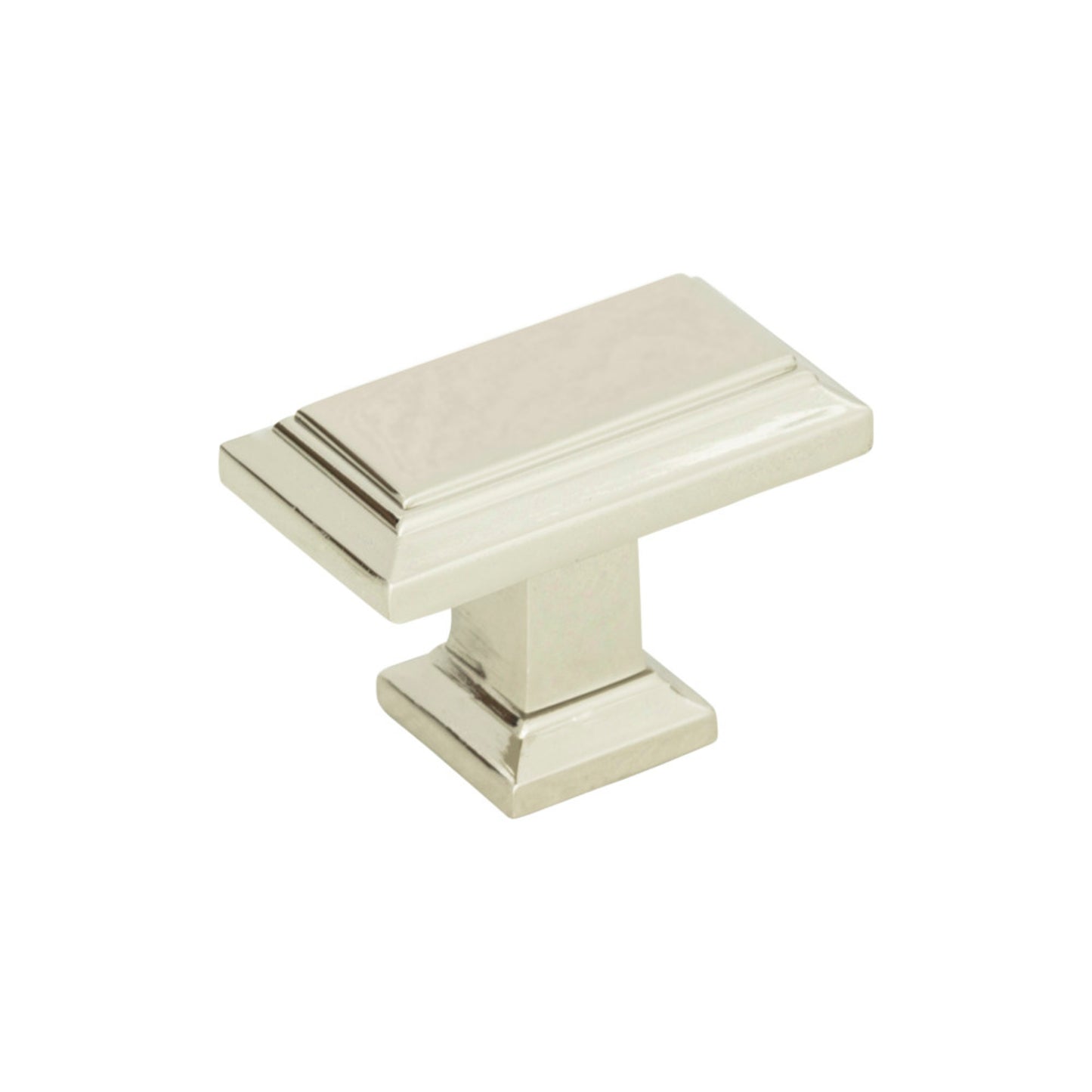 ATLAS 290-PN Sutton Place 1 7/16" Length Rectangle Knob - Polished Nickel