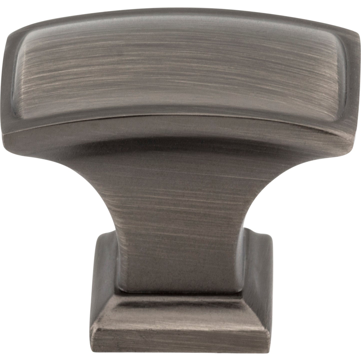 JEFFREY ALEXANDER 435L-BNBDL Annadale 1-1/2" Length Rectangle Knob - Brushed Pewter