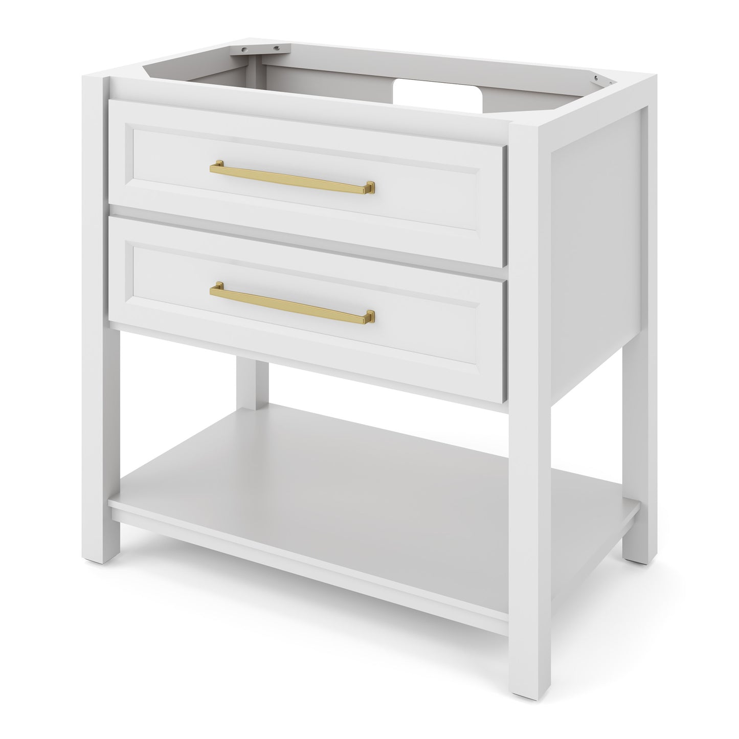 JEFFREY ALEXANDER VN2KIP-36-WH-NT 36" White Kipling Vanity - White