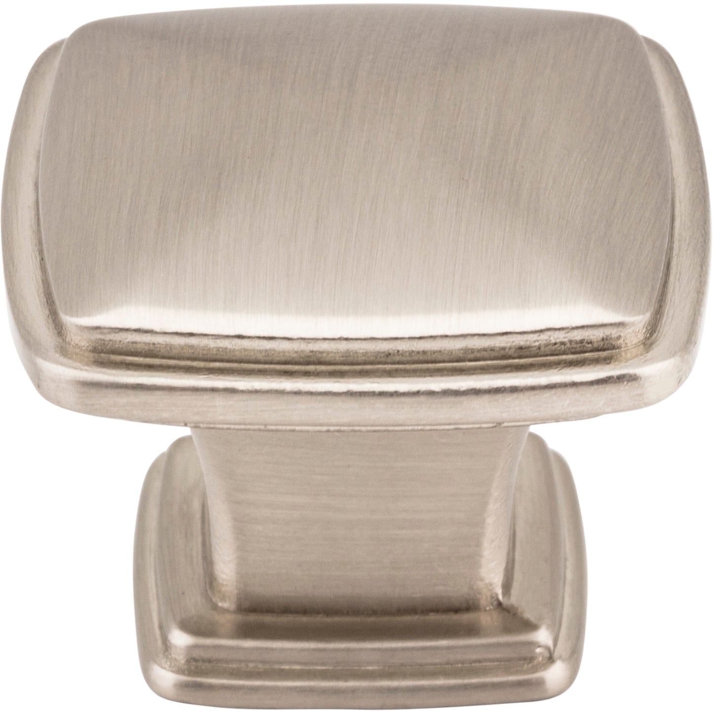JEFFREY ALEXANDER 1091SN Milan 1 1-1/4" Length Square Knob - Satin Nickel