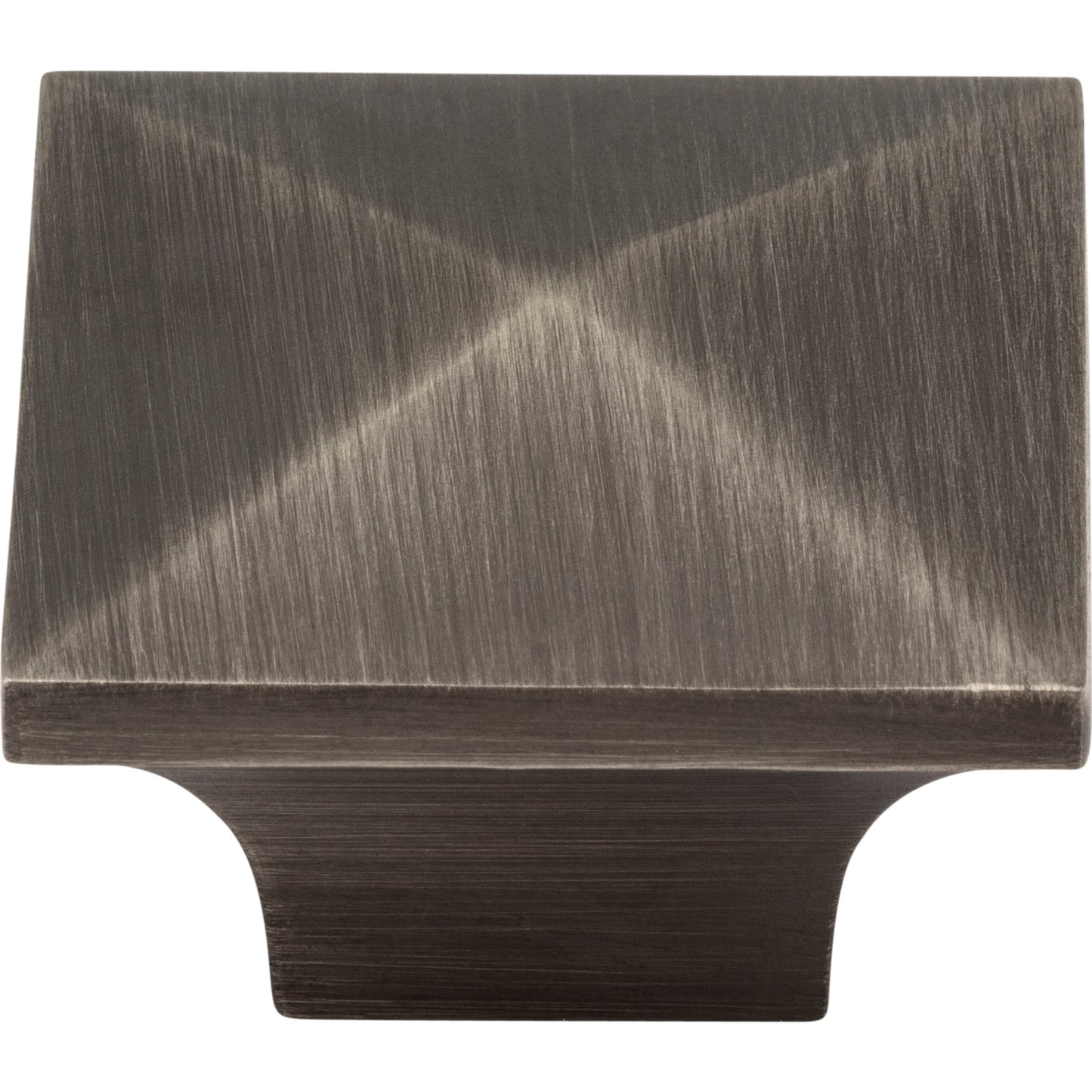 JEFFREY ALEXANDER 595BNBDL Cairo 1-1/4" Length Square Knob - Brushed Pewter