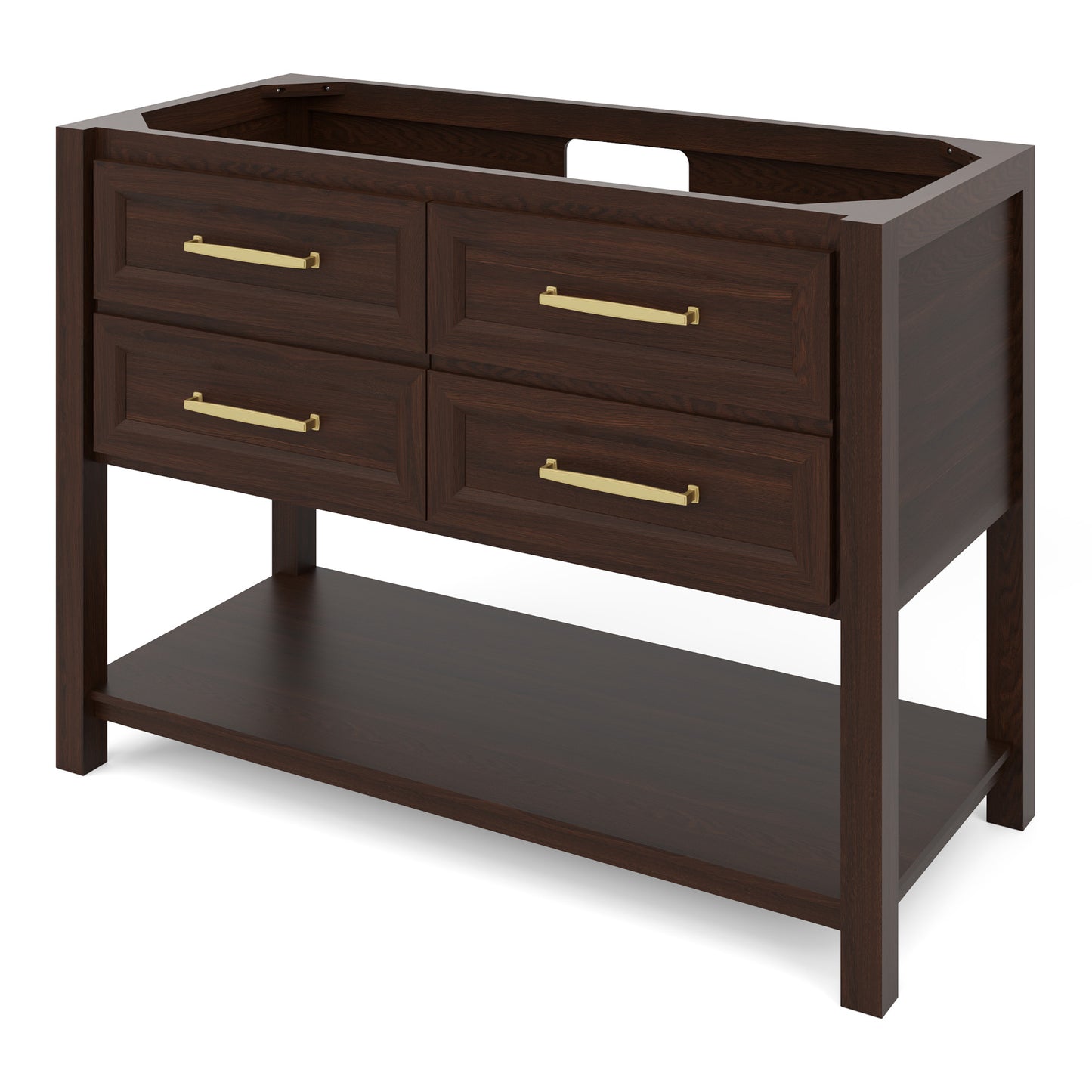JEFFREY ALEXANDER VN2KIP-48-DW-NT 48" Dark Walnut Kipling Vanity - Dark Walnut