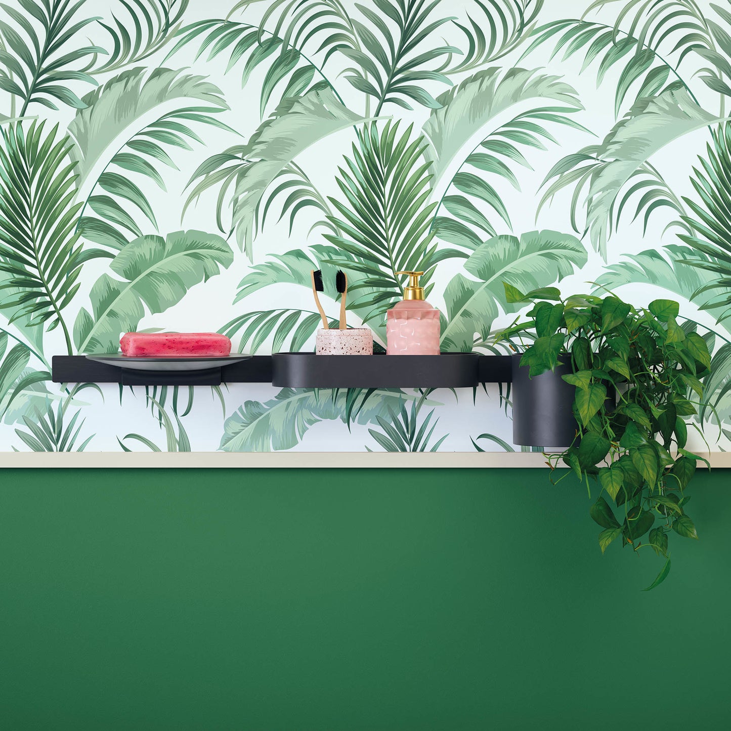 HANSGROHE 27902670 Matte Black WallStoris Modern Towel Bar