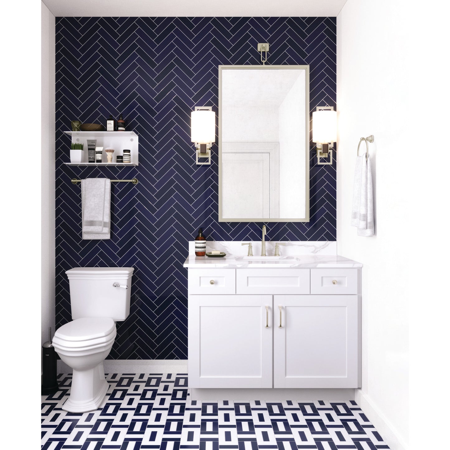 ELEMENTS BHE3-02SN-R Newbury Satin Nickel Double Robe Hook - Retail Packaged - Satin Nickel