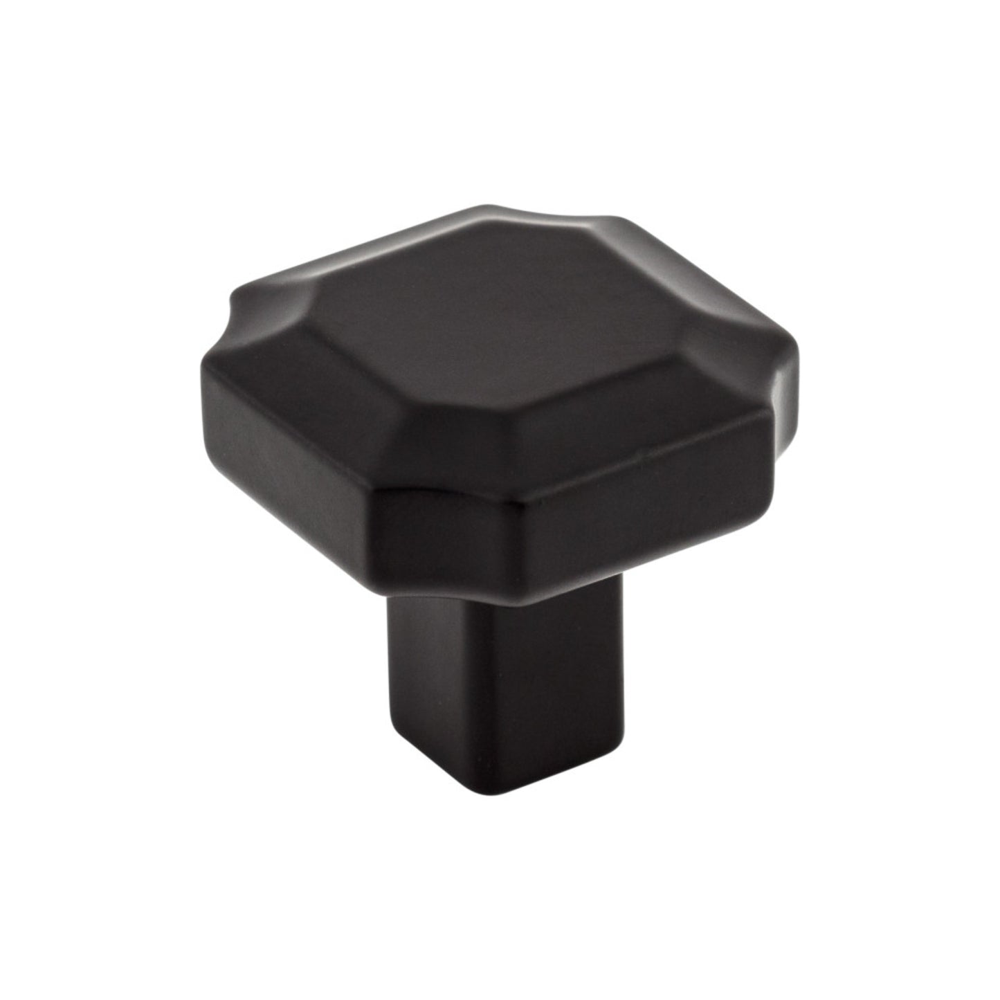 TOP KNOBS TK3020BLK Davenport 1 1/4" Length Geometric Knob - Flat Black
