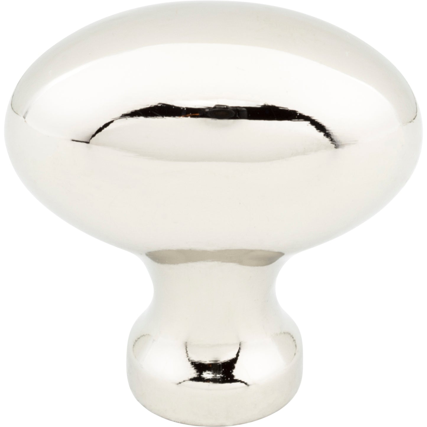 JEFFREY ALEXANDER 3991NI Lyon 1-9/16" Length Oval Knob - Polished Nickel