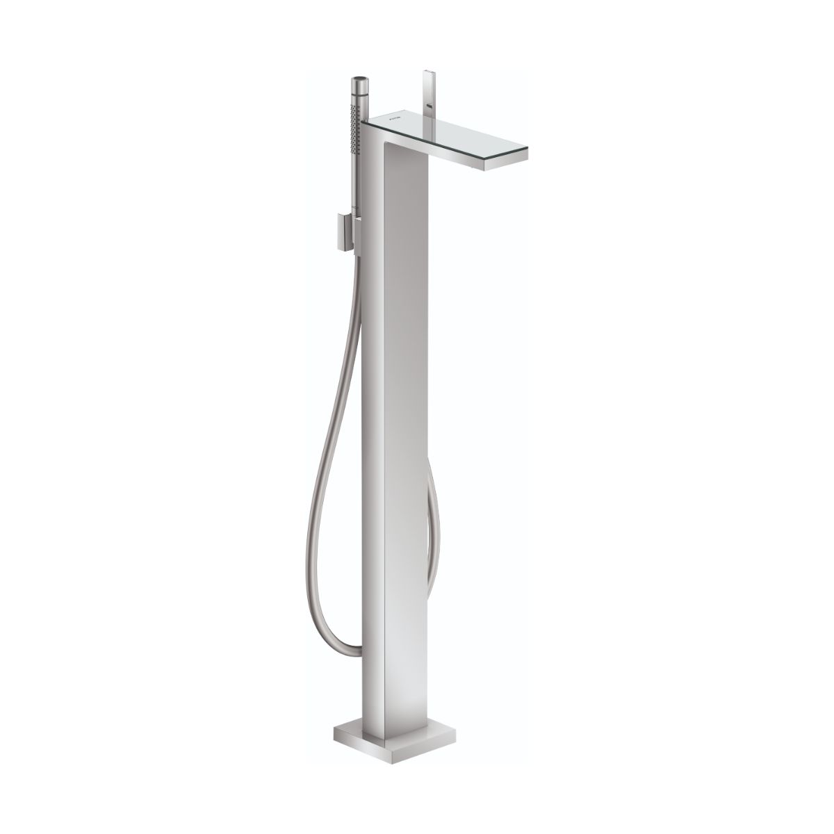 AXOR MyEdition Freestanding Tub Filler Trim with 1.75 GPM Handshower in Chrome / Mirror Glass