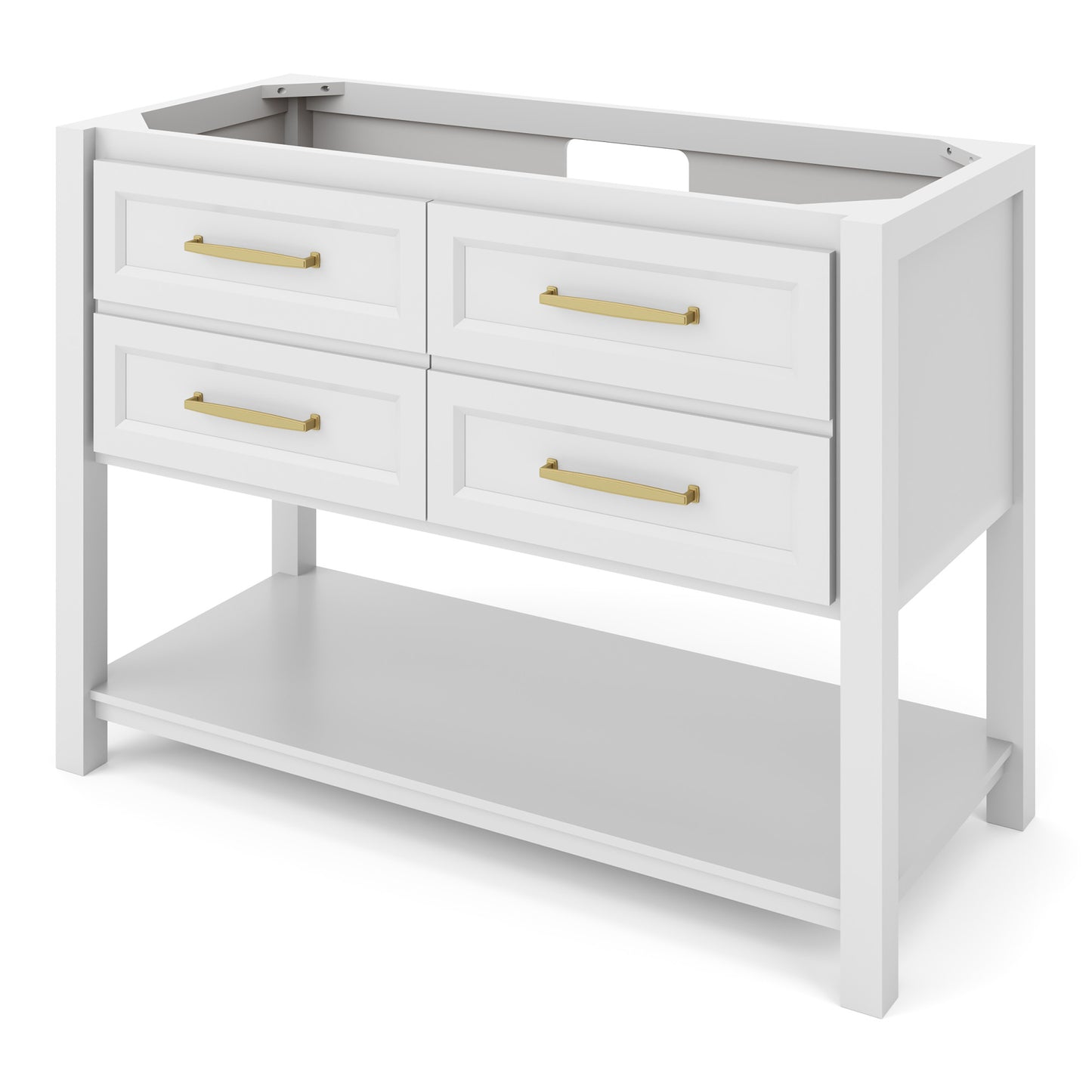JEFFREY ALEXANDER VN2KIP-48-WH-NT 48" White Kipling Vanity - White