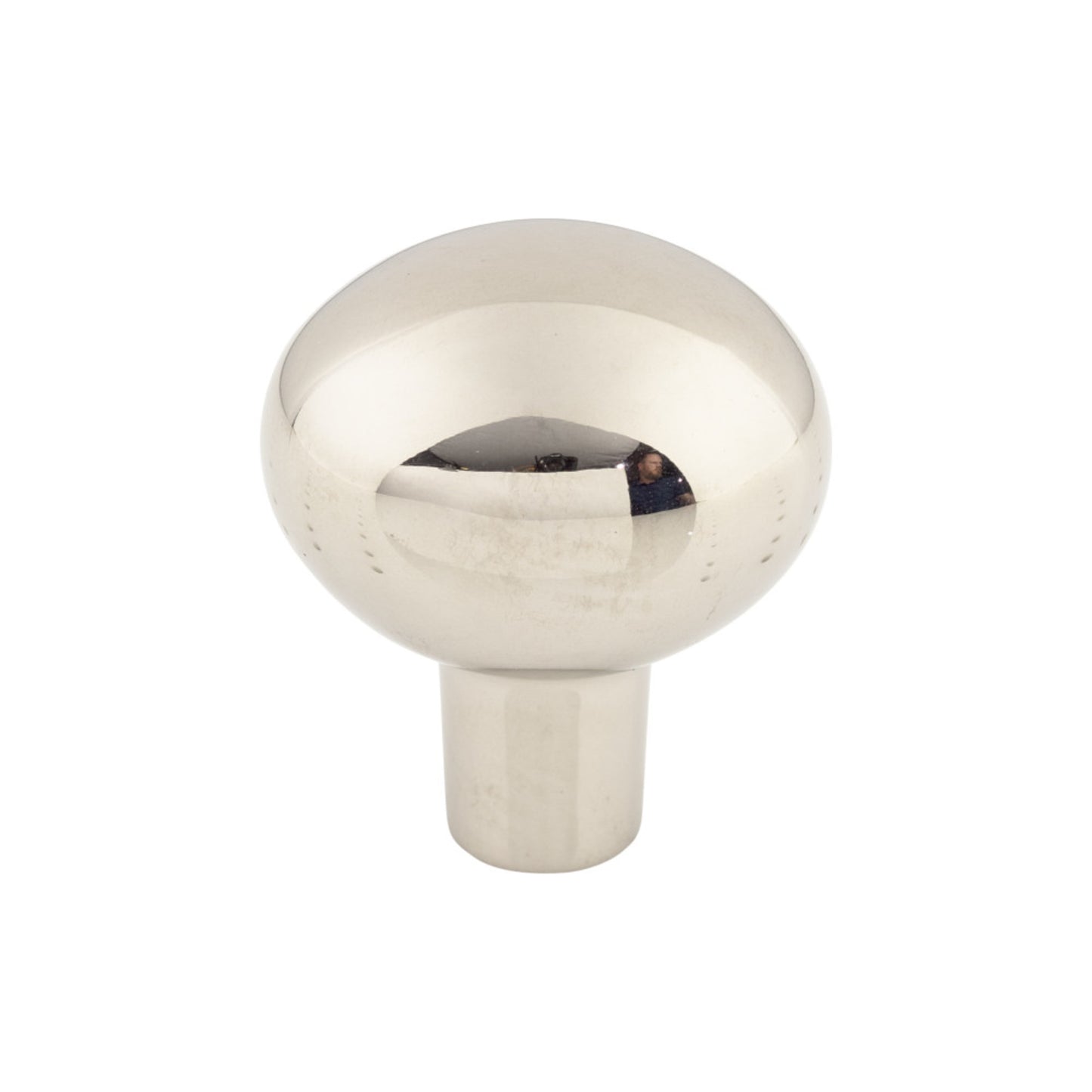 TOP KNOBS M2070 Aspen II Large Egg 1 7/16" Length Oval Knob - Polished Nickel