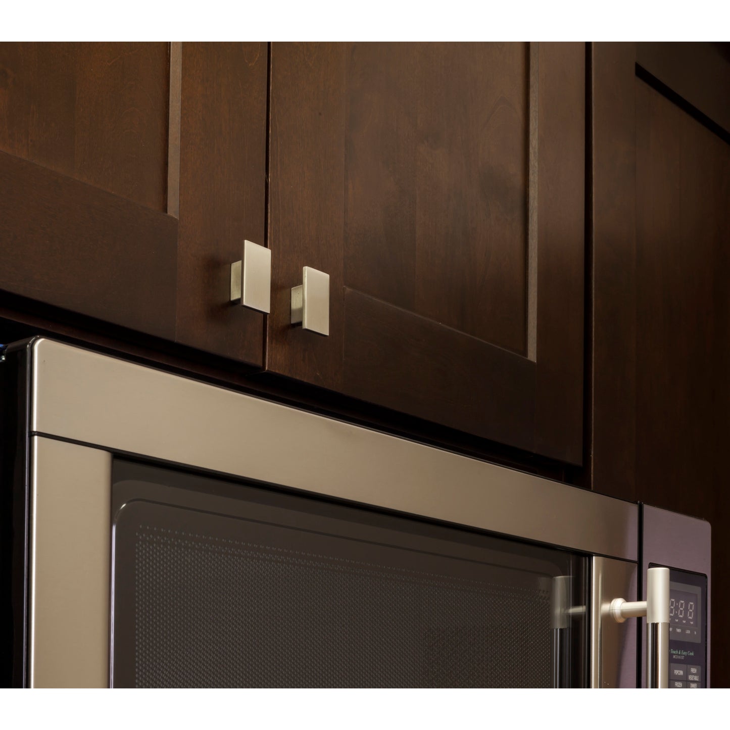 JEFFREY ALEXANDER 81021SN Mirada 16 mm Center to Center Rectangle Knob - Satin Nickel