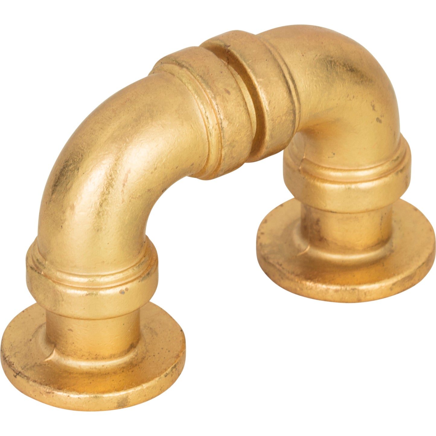 ATLAS 366-UB Steam Punk 1 5/16" Center to Center Finger Pull - Vintage Brass