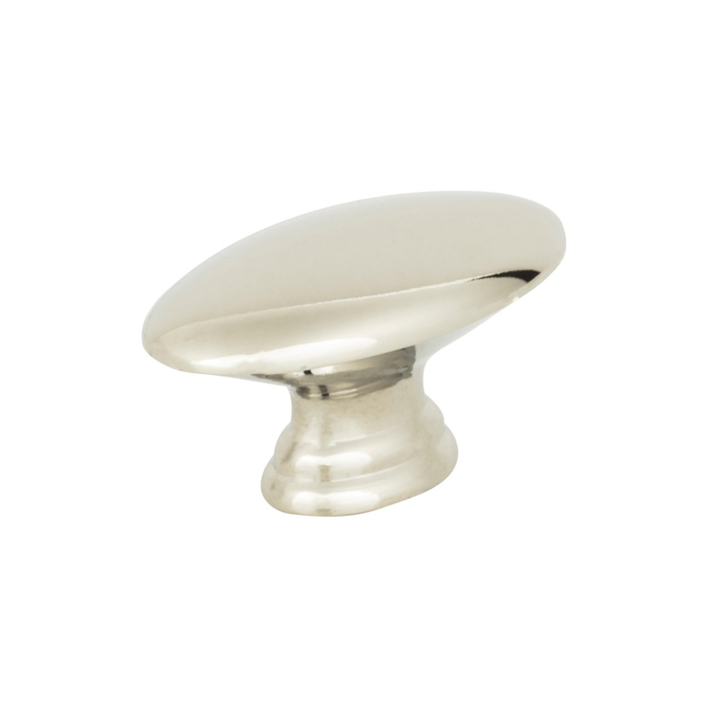 ATLAS A817-PN Egg 1 1/2" Length Oval Knob - Polished Nickel