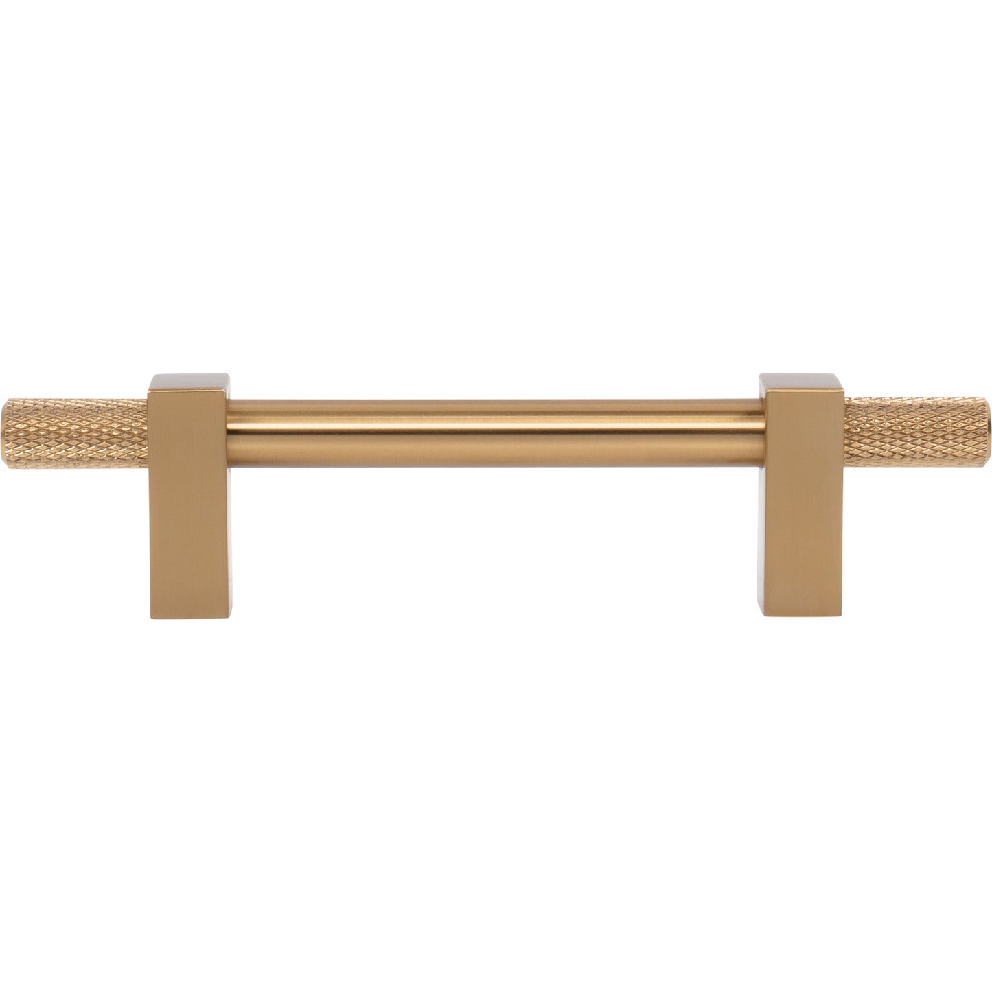 JEFFREY ALEXANDER 698-96SBZ Larkin Knurled Ends 96 mm Center-to-Center Bar Pull - Satin Bronze