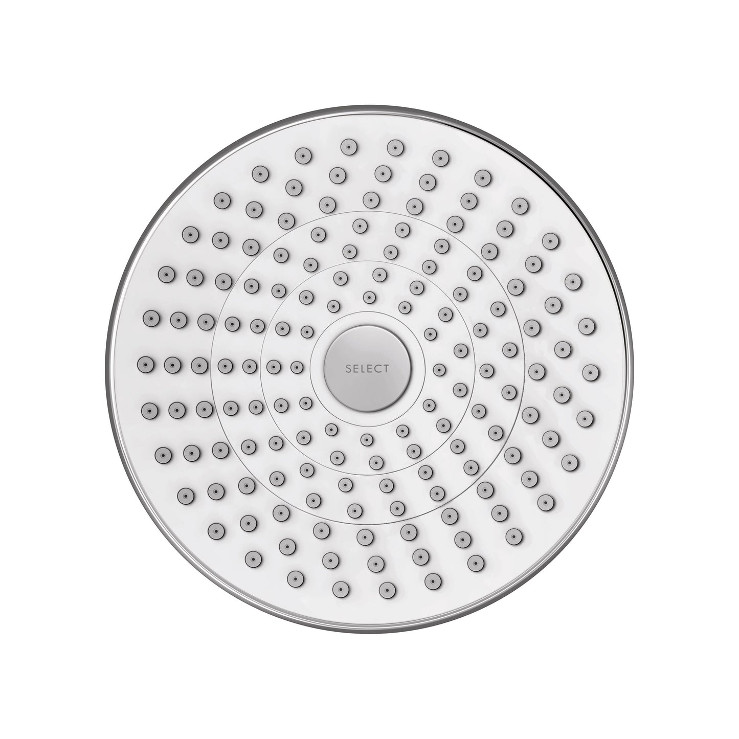 HANSGROHE 04388400 Croma Select S Showerhead 180 2-Jet, 1.8 GPM - White/Chrome