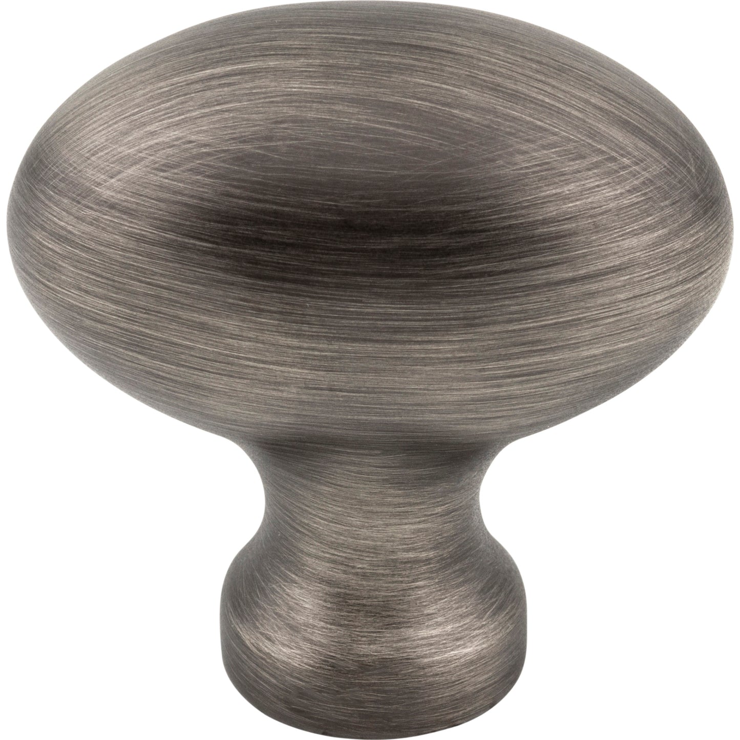 JEFFREY ALEXANDER 3991BNBDL Lyon 1-9/16" Length Oval Knob - Brushed Pewter